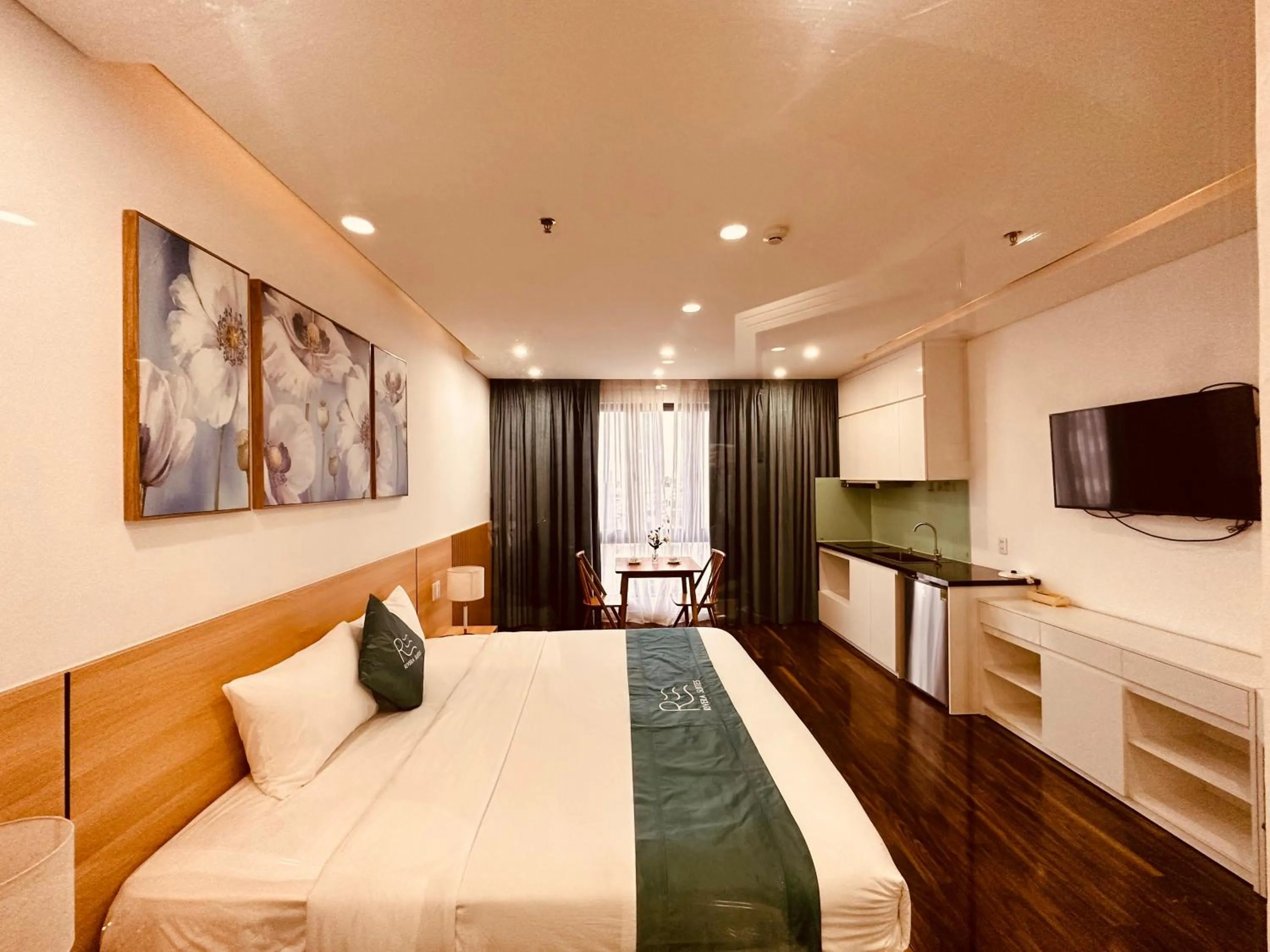 Bed in Rivera Suites