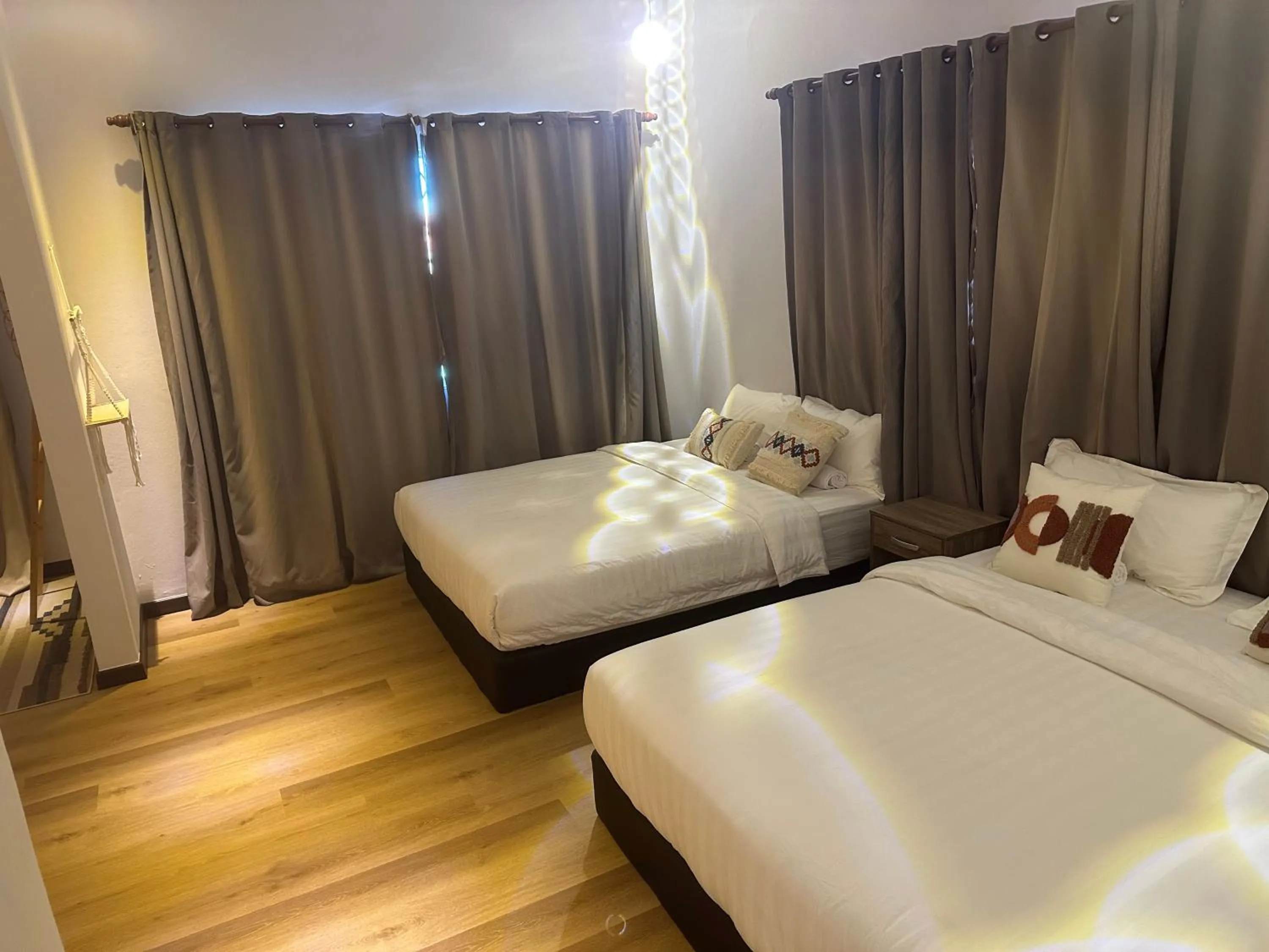 Bed in ocean village