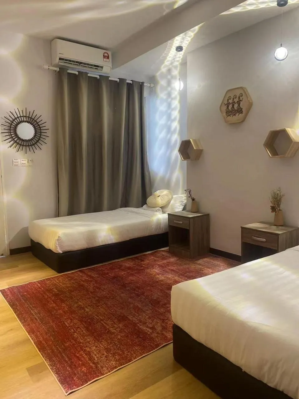 Bed in ocean village