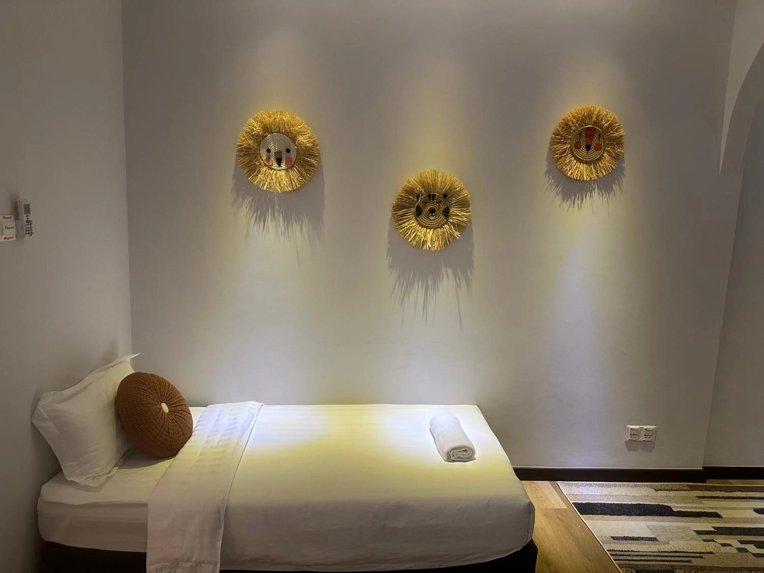 Bed in ocean village