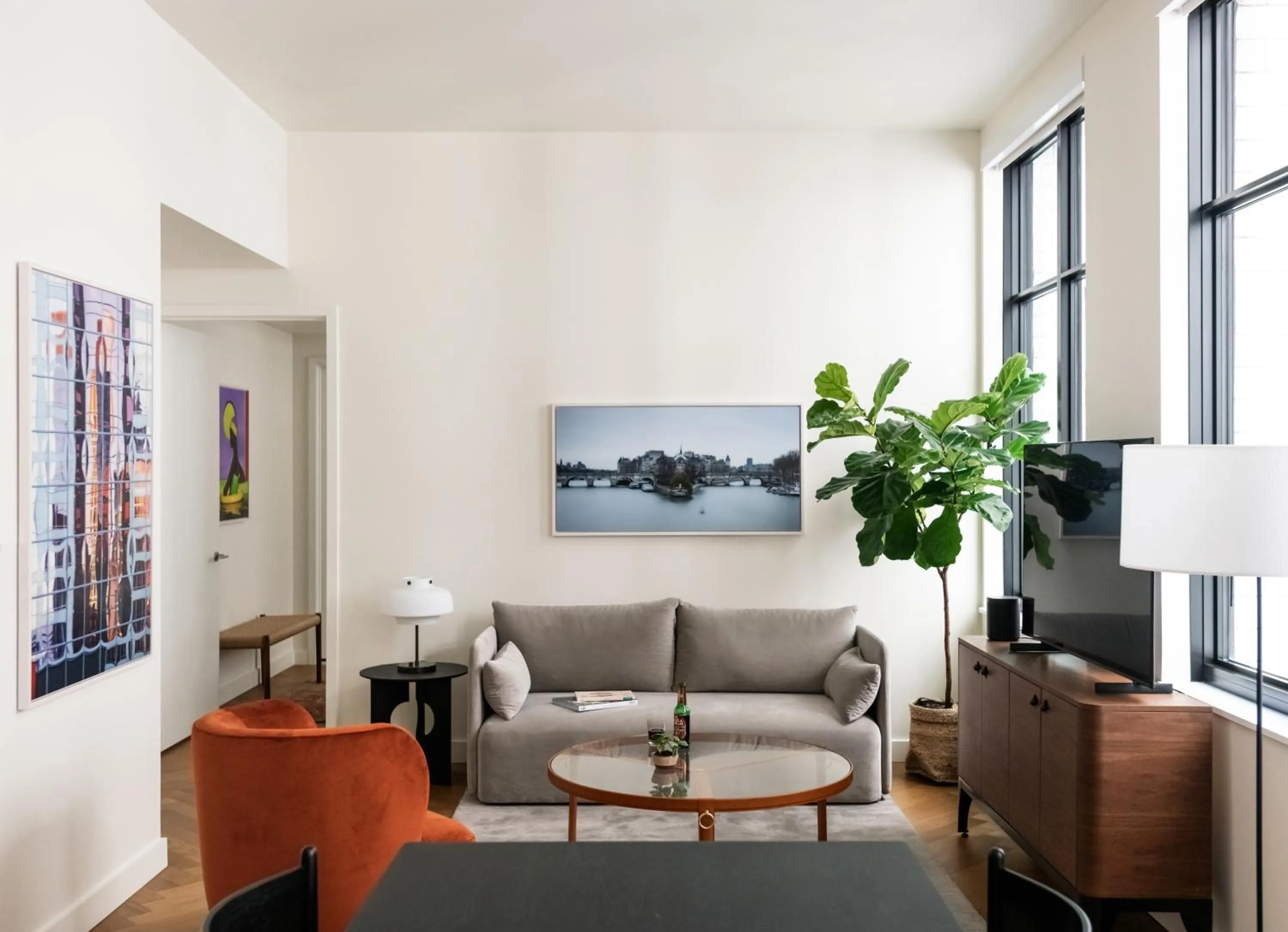 Living room in ROOST Detroit