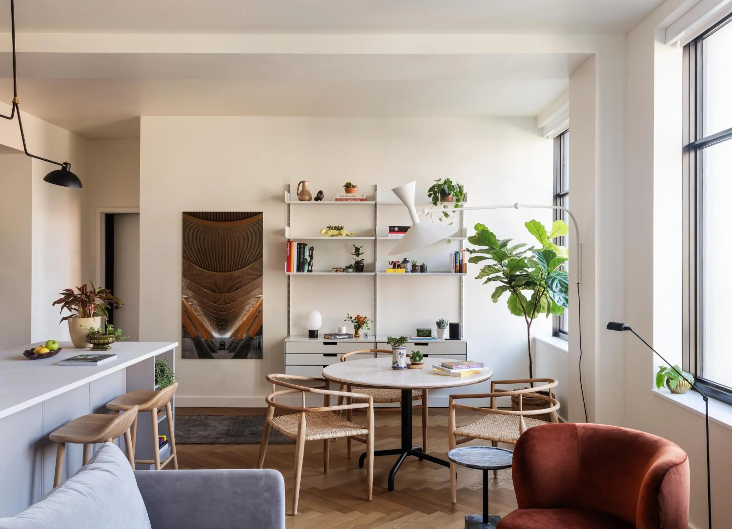 Living room in ROOST Detroit