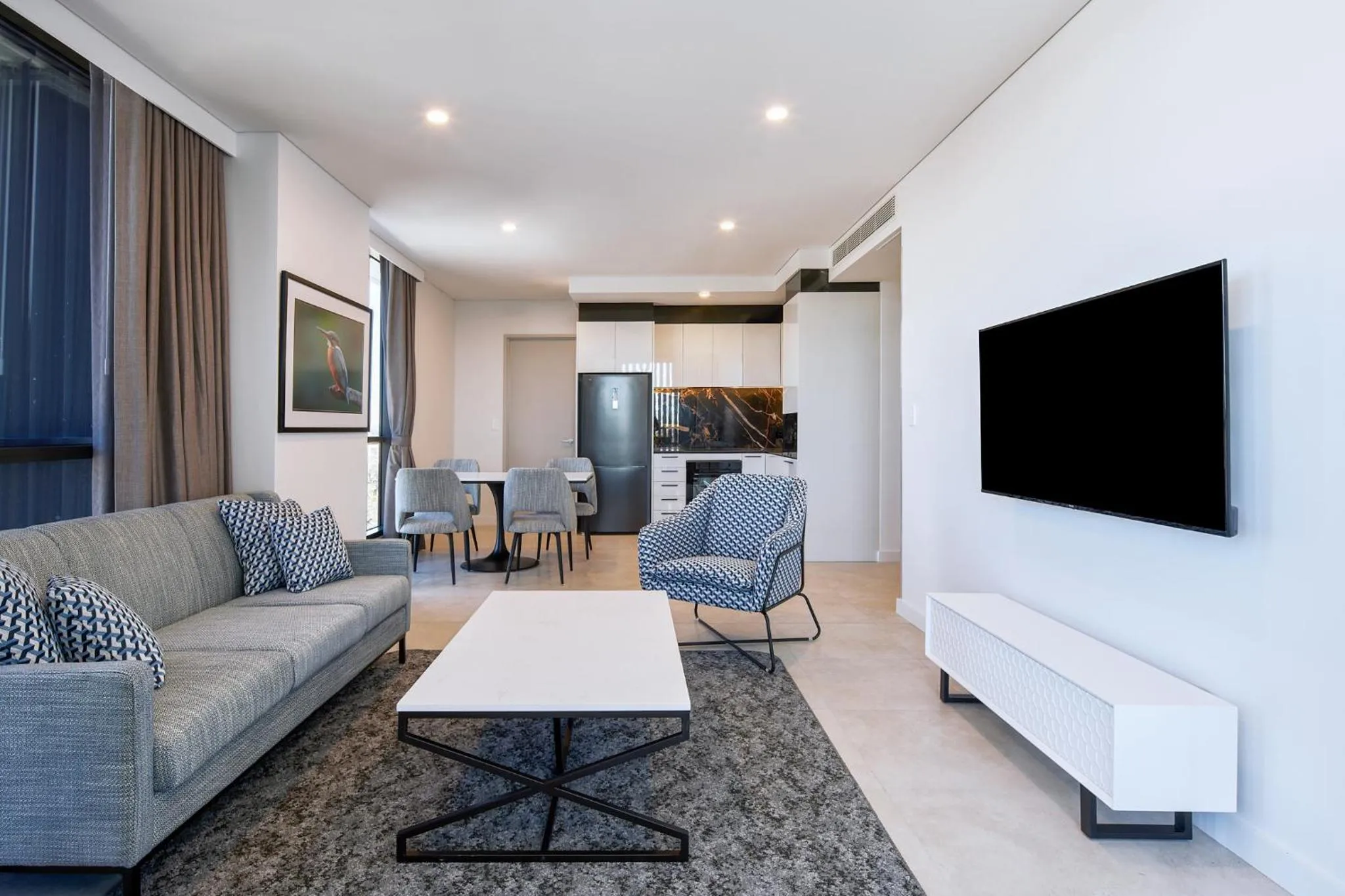 Living room in Meriton Suites Liverpool