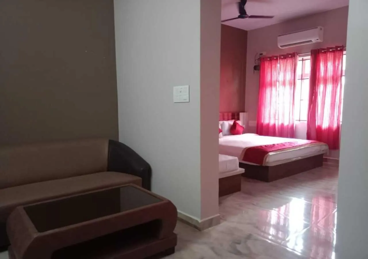 Bed in Hotel Golden Heights Gokarna