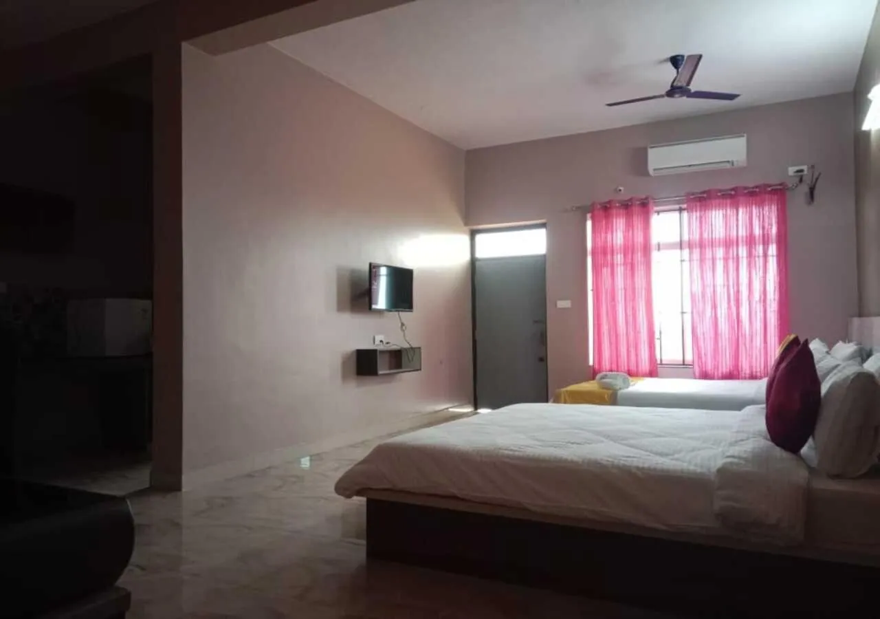 Bed in Hotel Golden Heights Gokarna