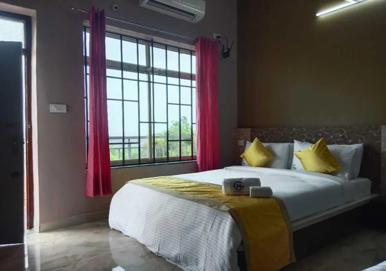 Bed in Hotel Golden Heights Gokarna