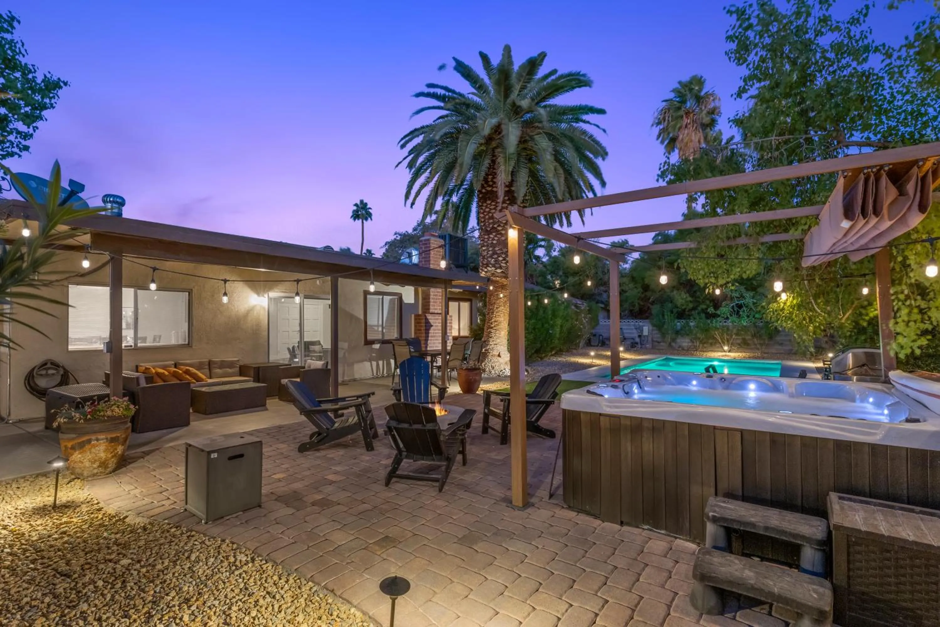 Stylish home with pool and spa