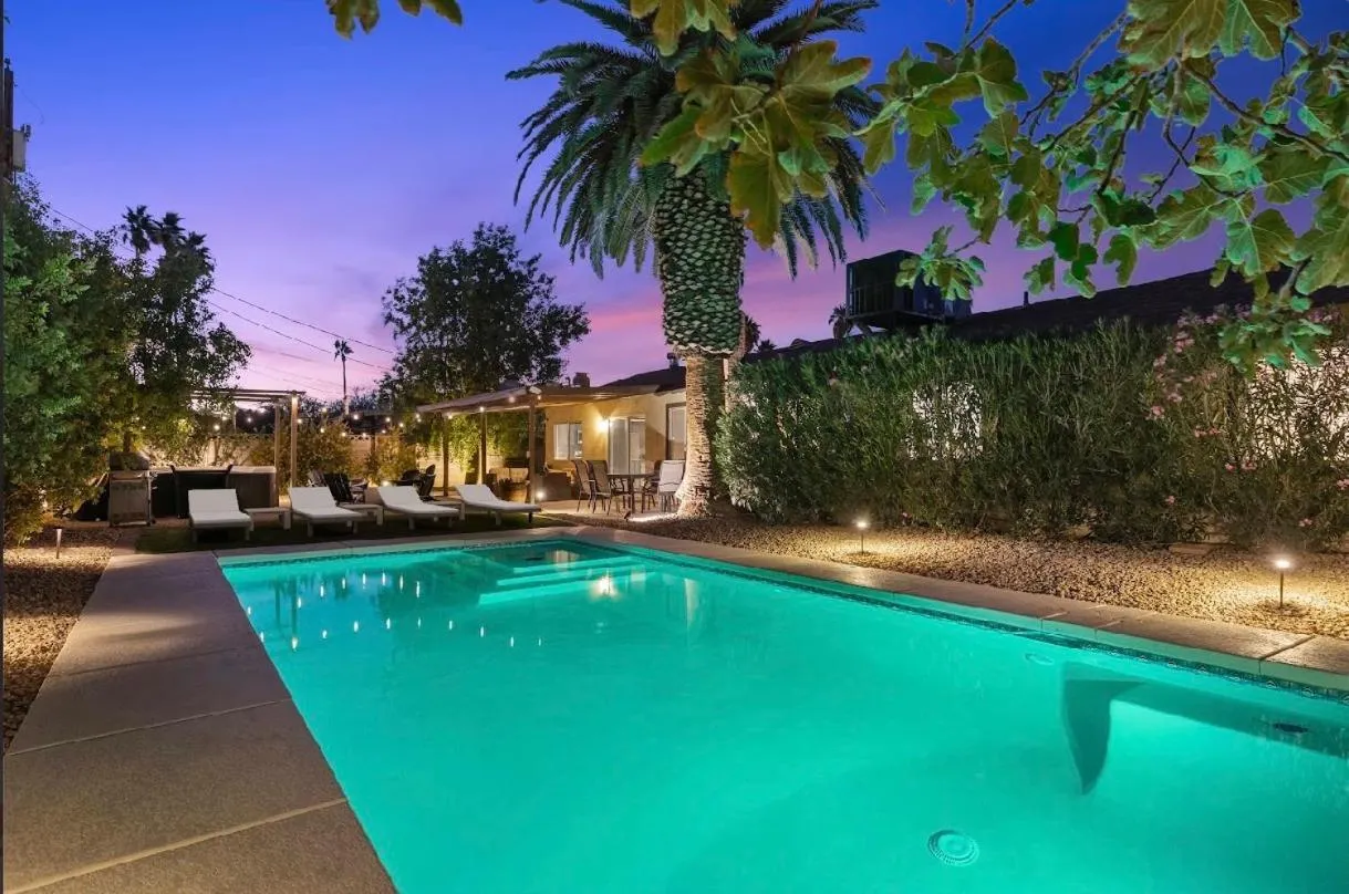 Stylish home with pool and spa