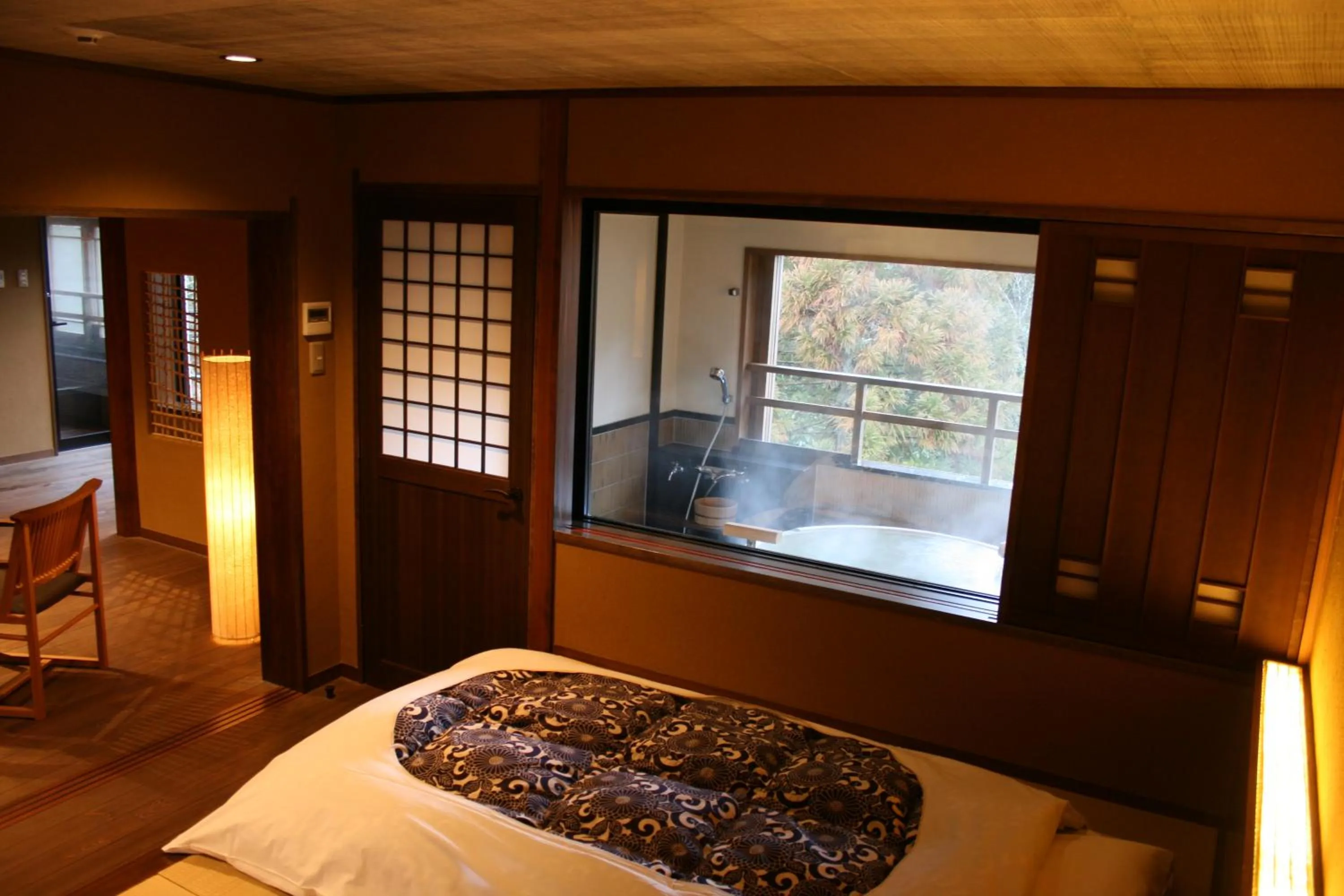 Shower, Bed in Ryokan Sumiya Kihoan