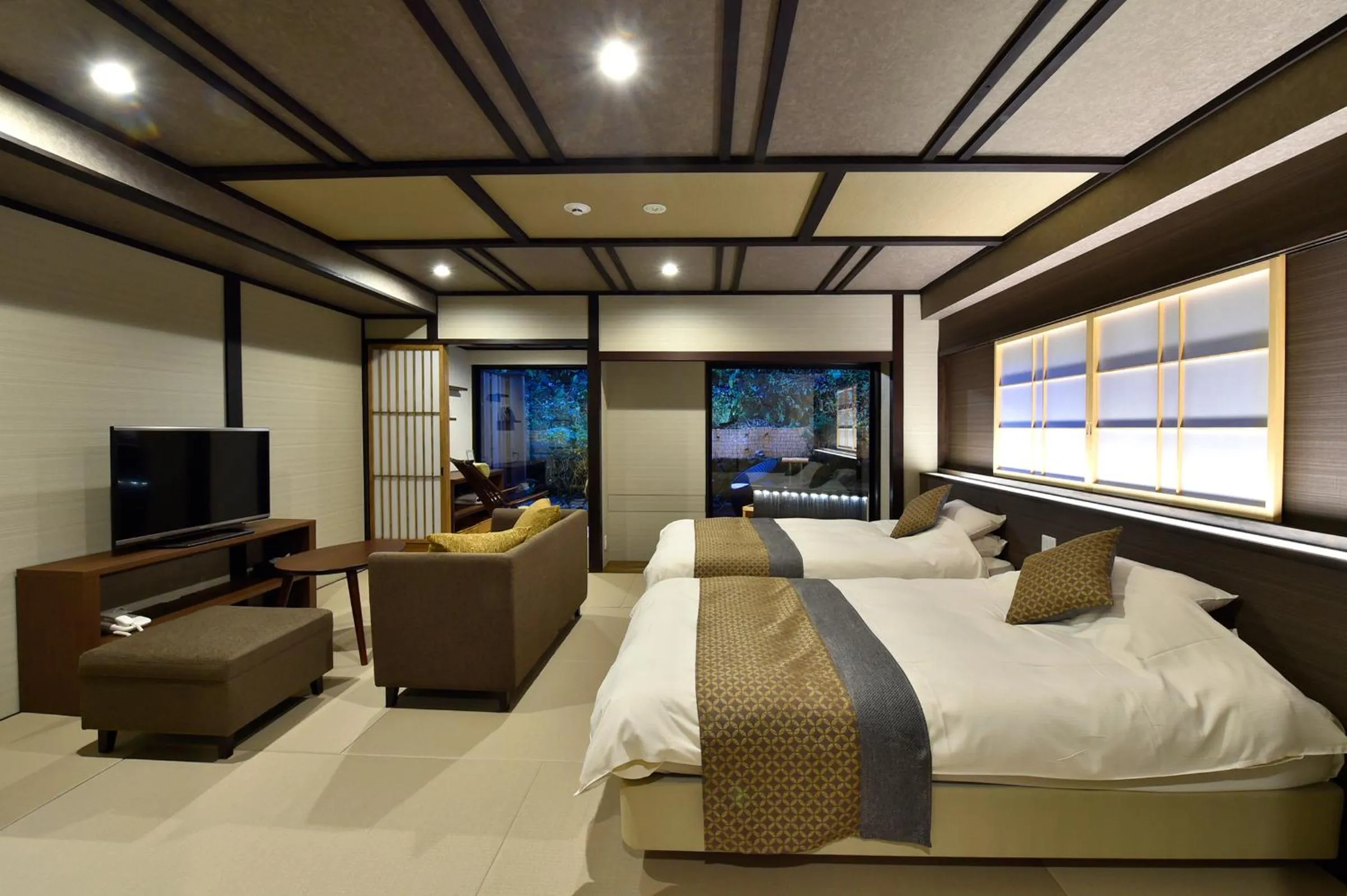 Bed in Ryokan Sumiya Kihoan