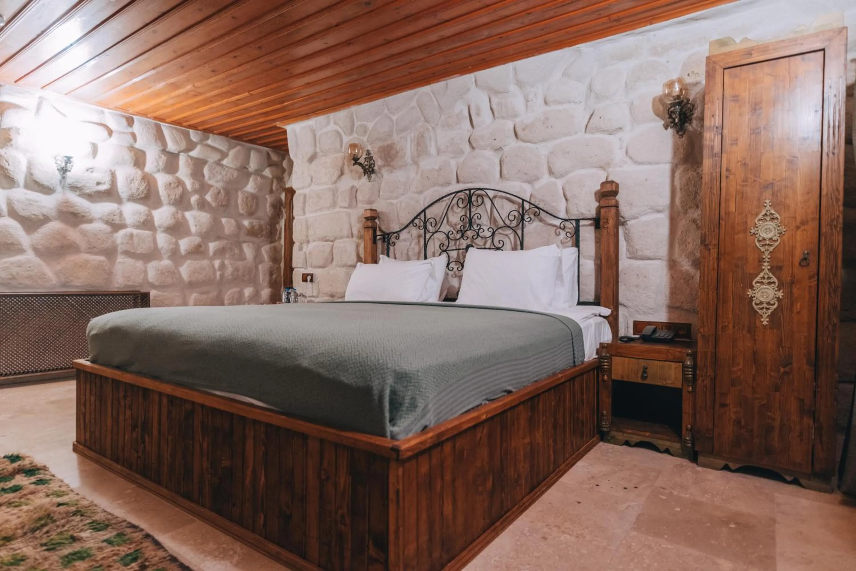 Bed in Sora Cave Hotel