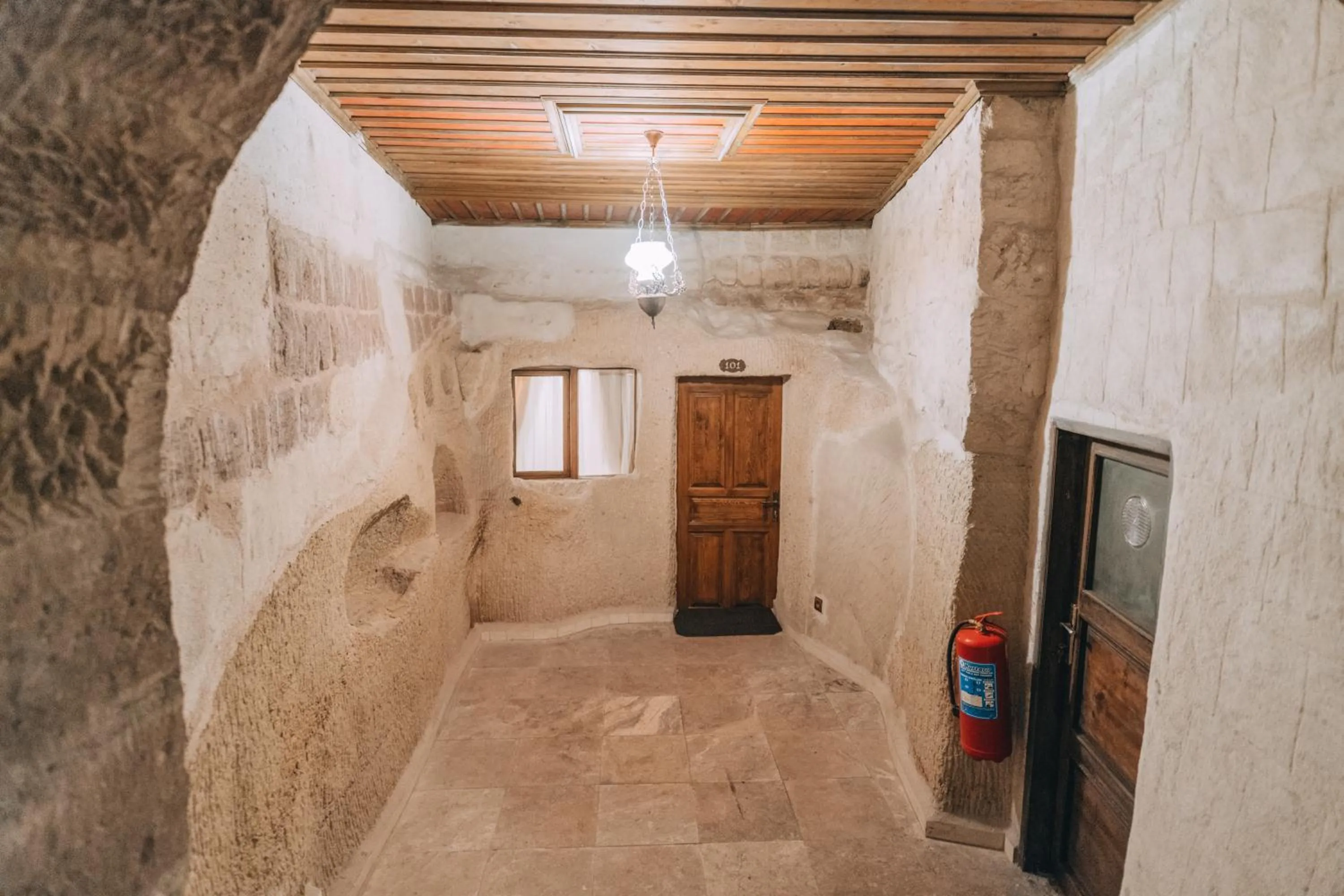 Inner courtyard view in Sora Cave Hotel