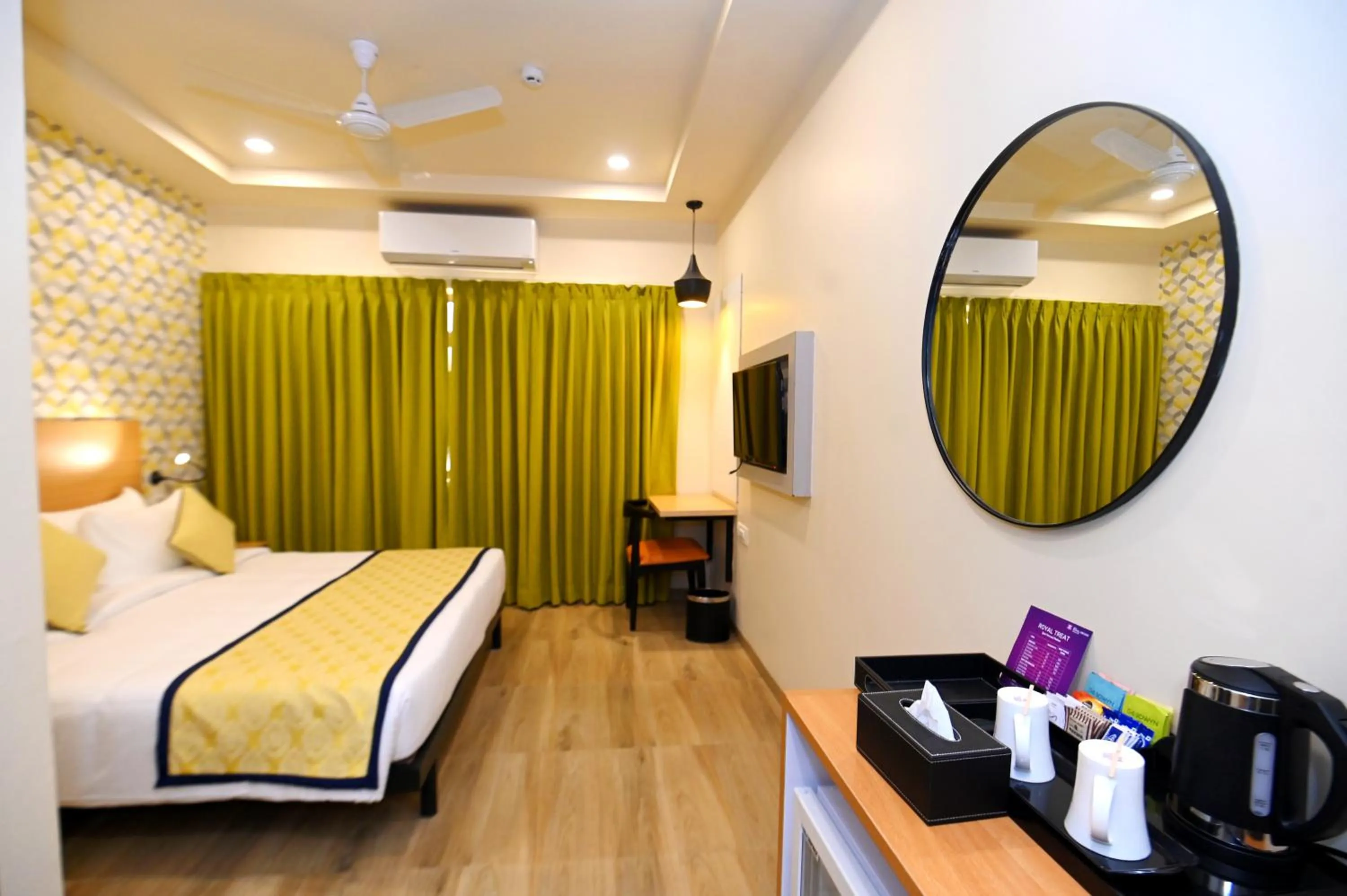 View (from property/room), Bed in Regenta Inn Bannerghatta Bangalore