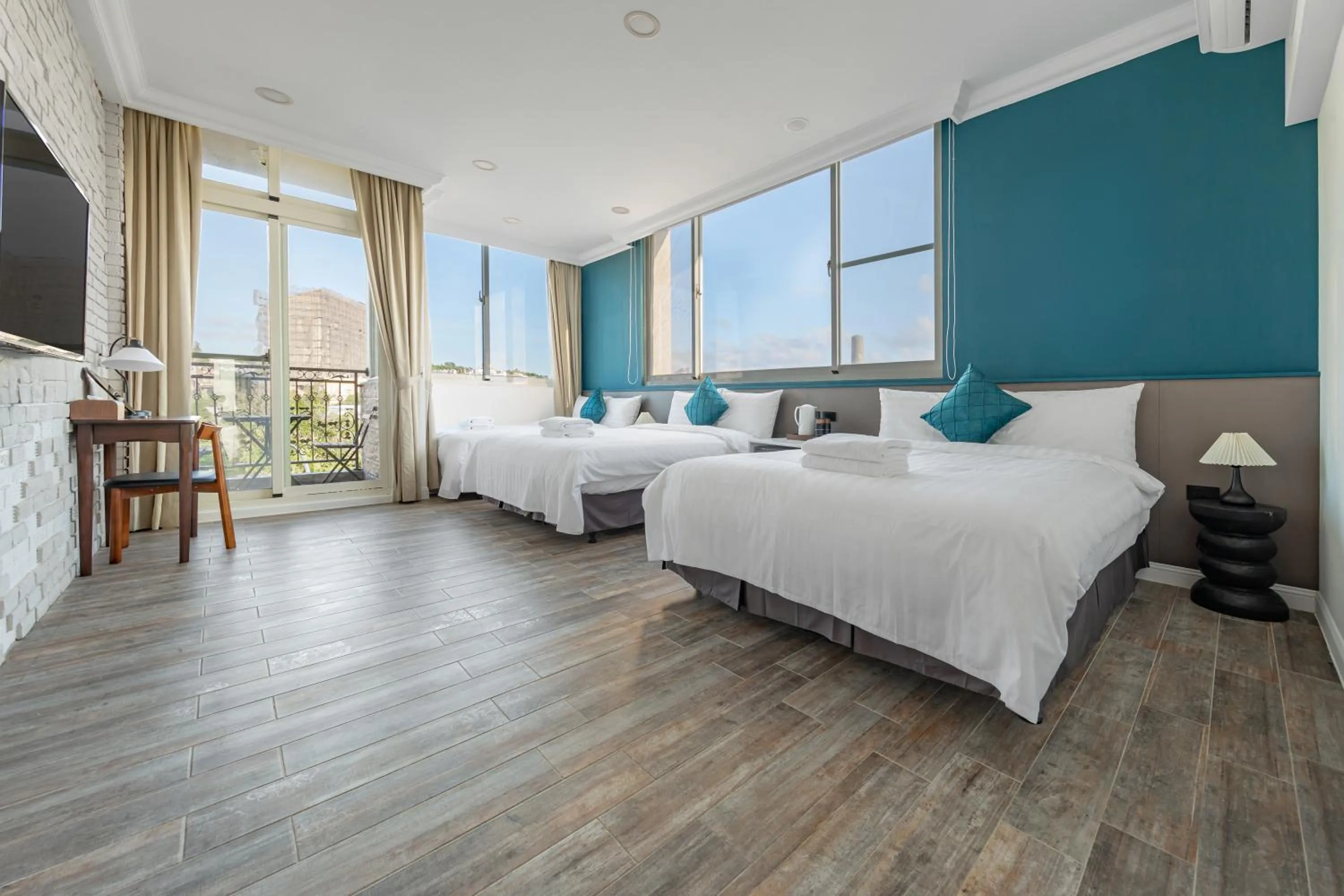 Bed in Sunset Mu Style Inn