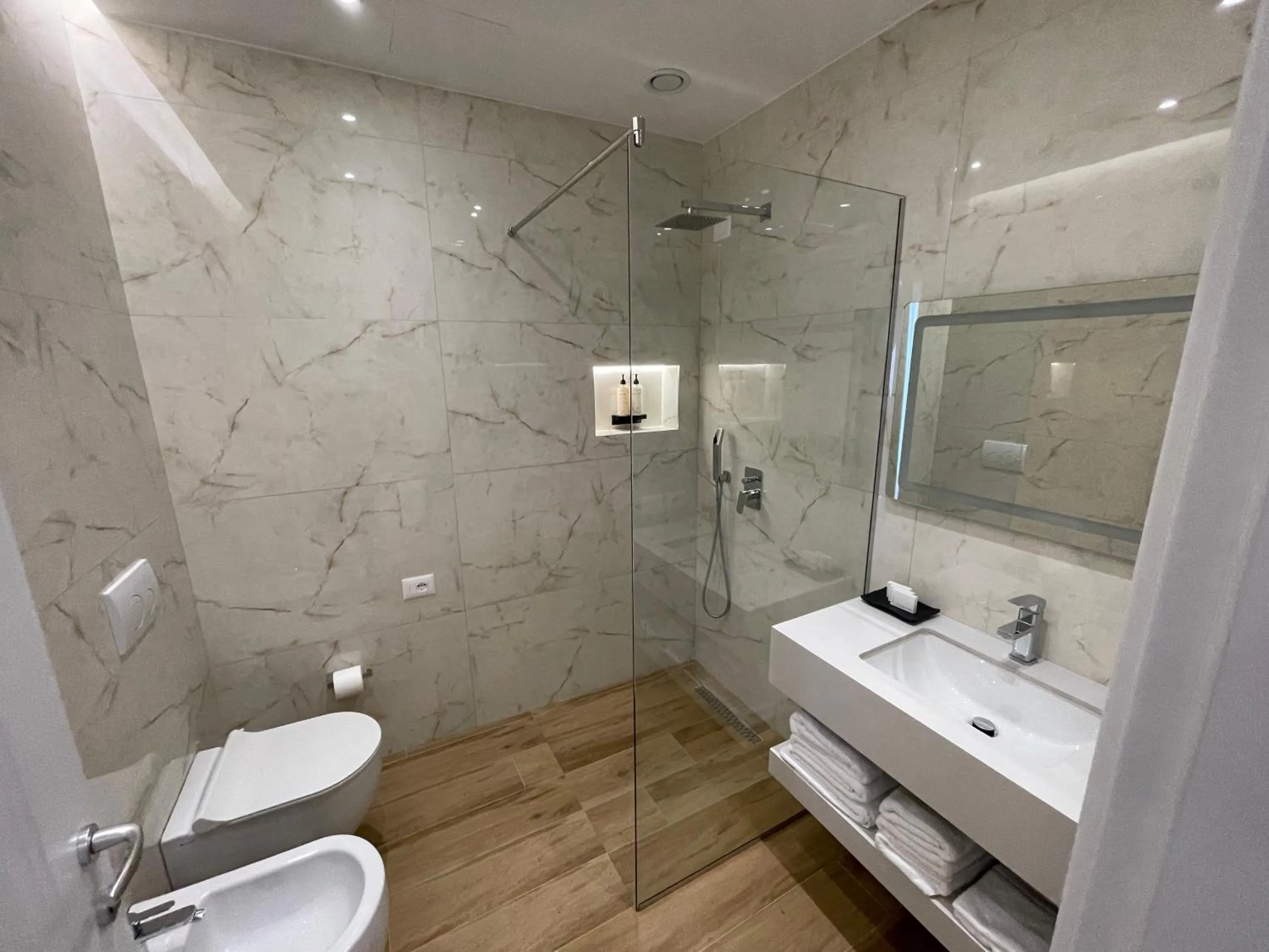 Shower in Seaside Hotel