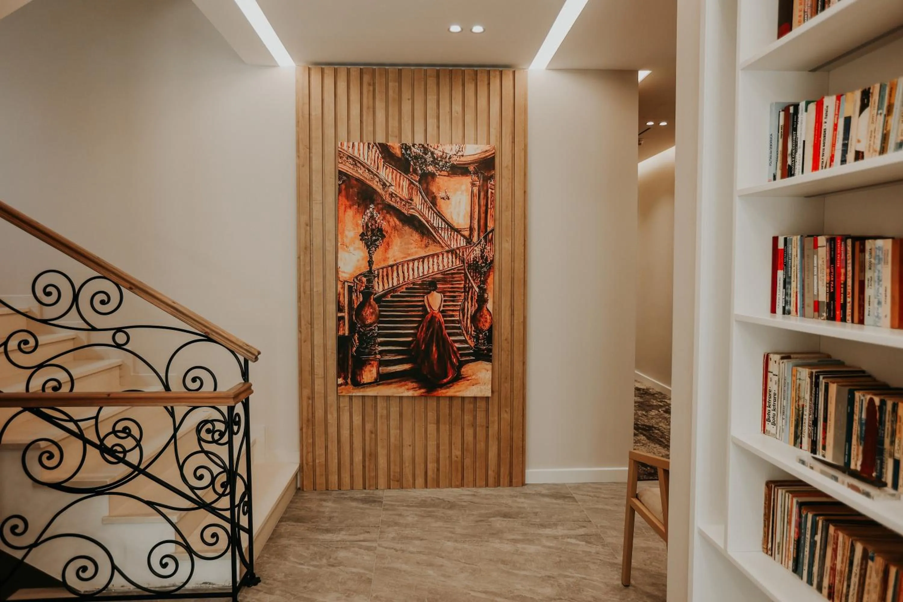 Library in Seaside Hotel