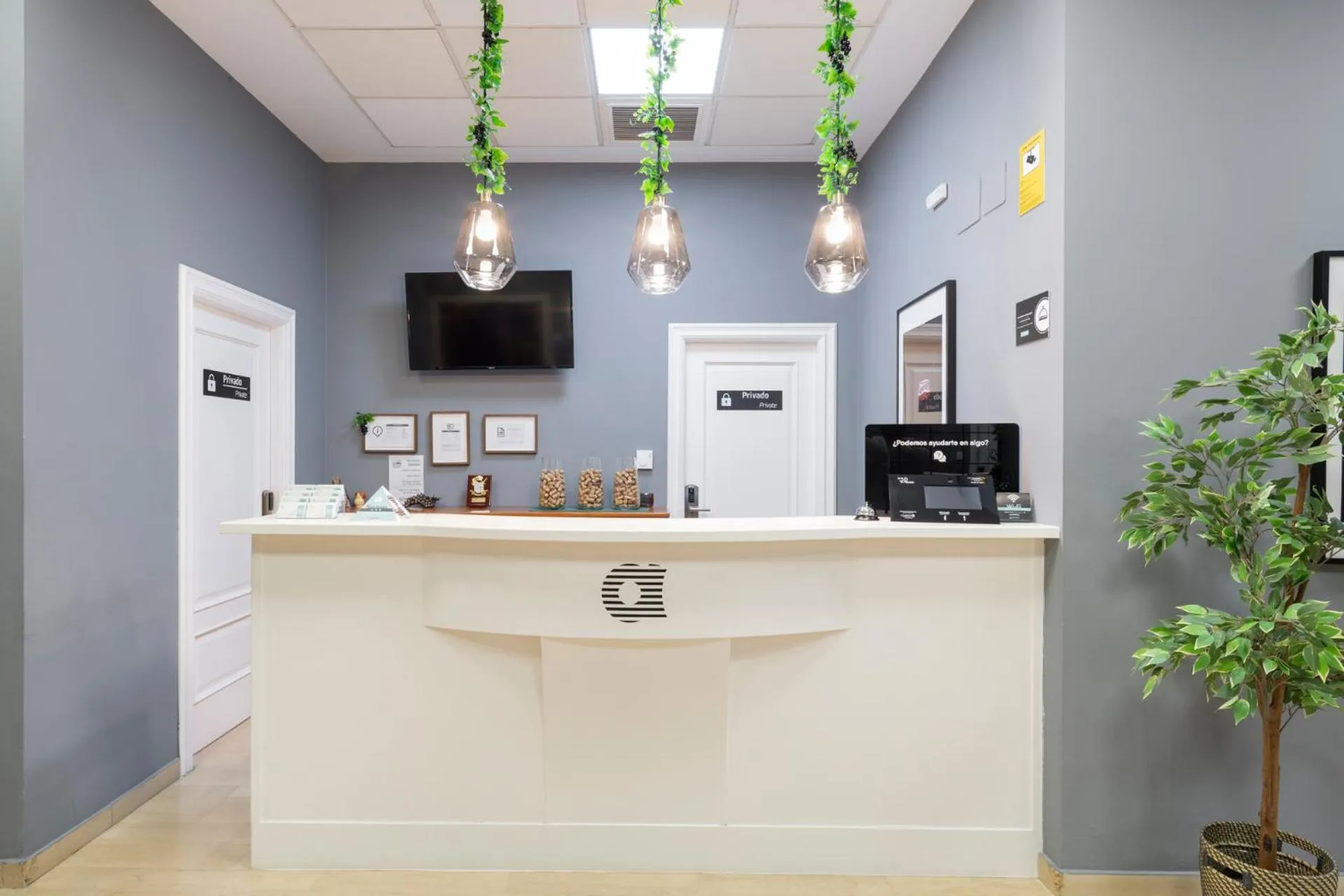 Lobby or reception in Hotel Alda Malvasía