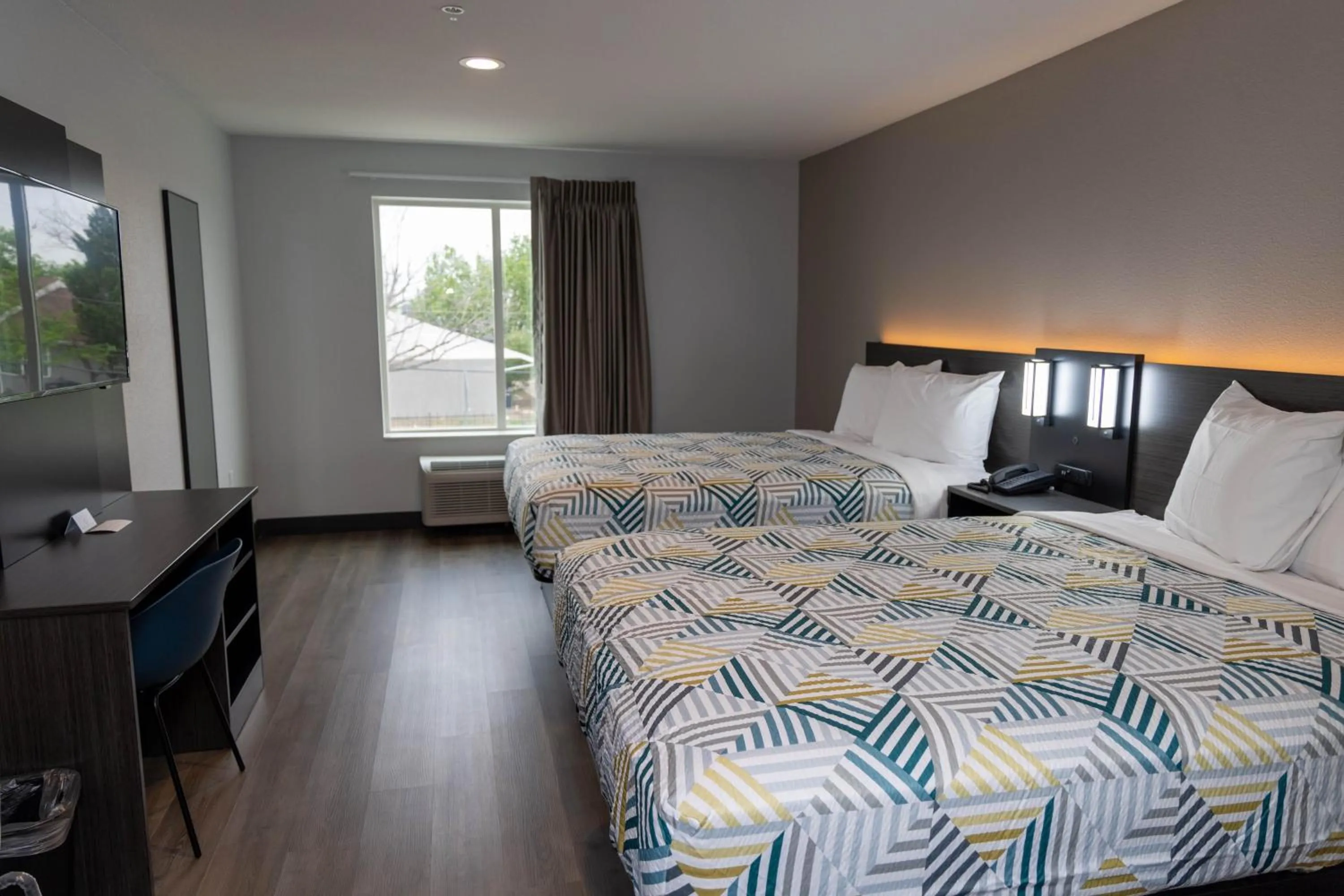 Bed in Studio 6 Fort Worth TX Lake Worth