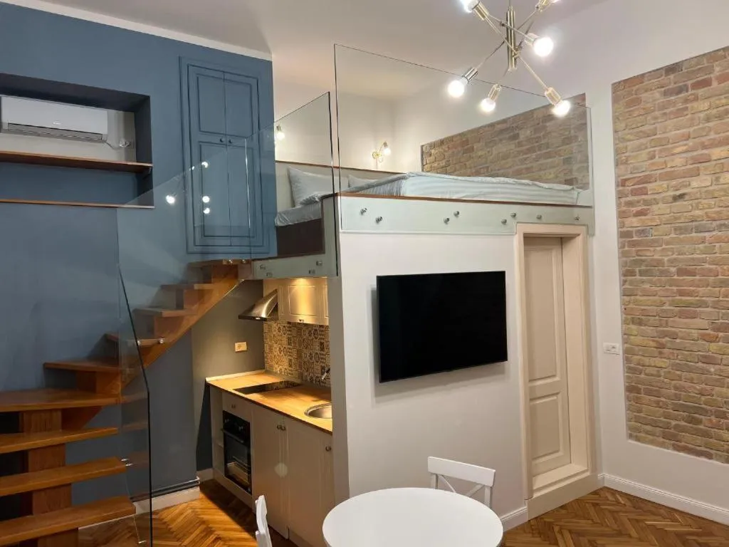 Kitchen or kitchenette in VISAJ Deluxe Downtown