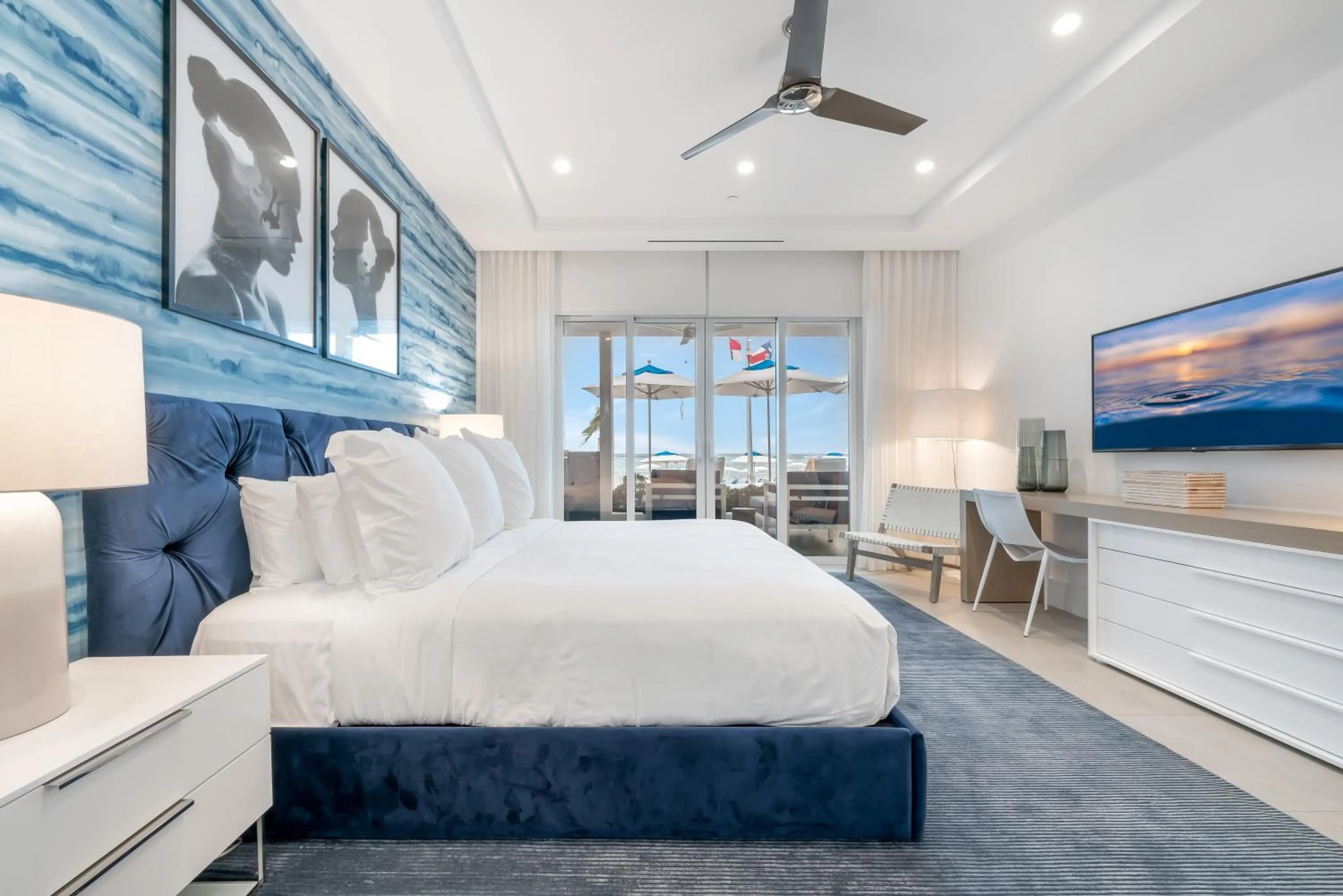 Bed in Club Suites at Rum Point