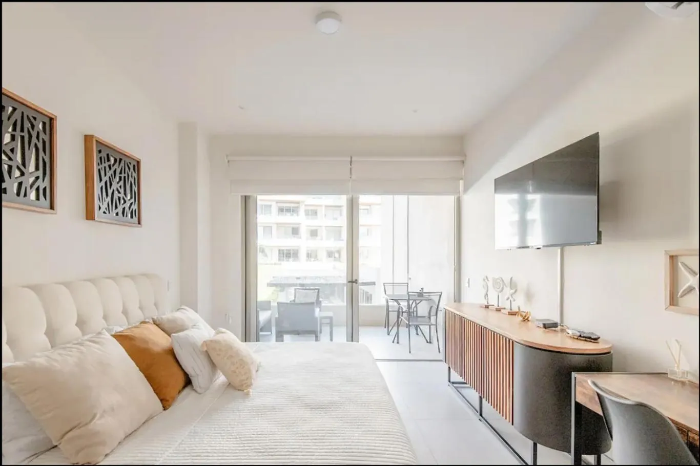 Bed in Loft con balcón privado, estacionamiento gratis - Un oasis en Los Cabos