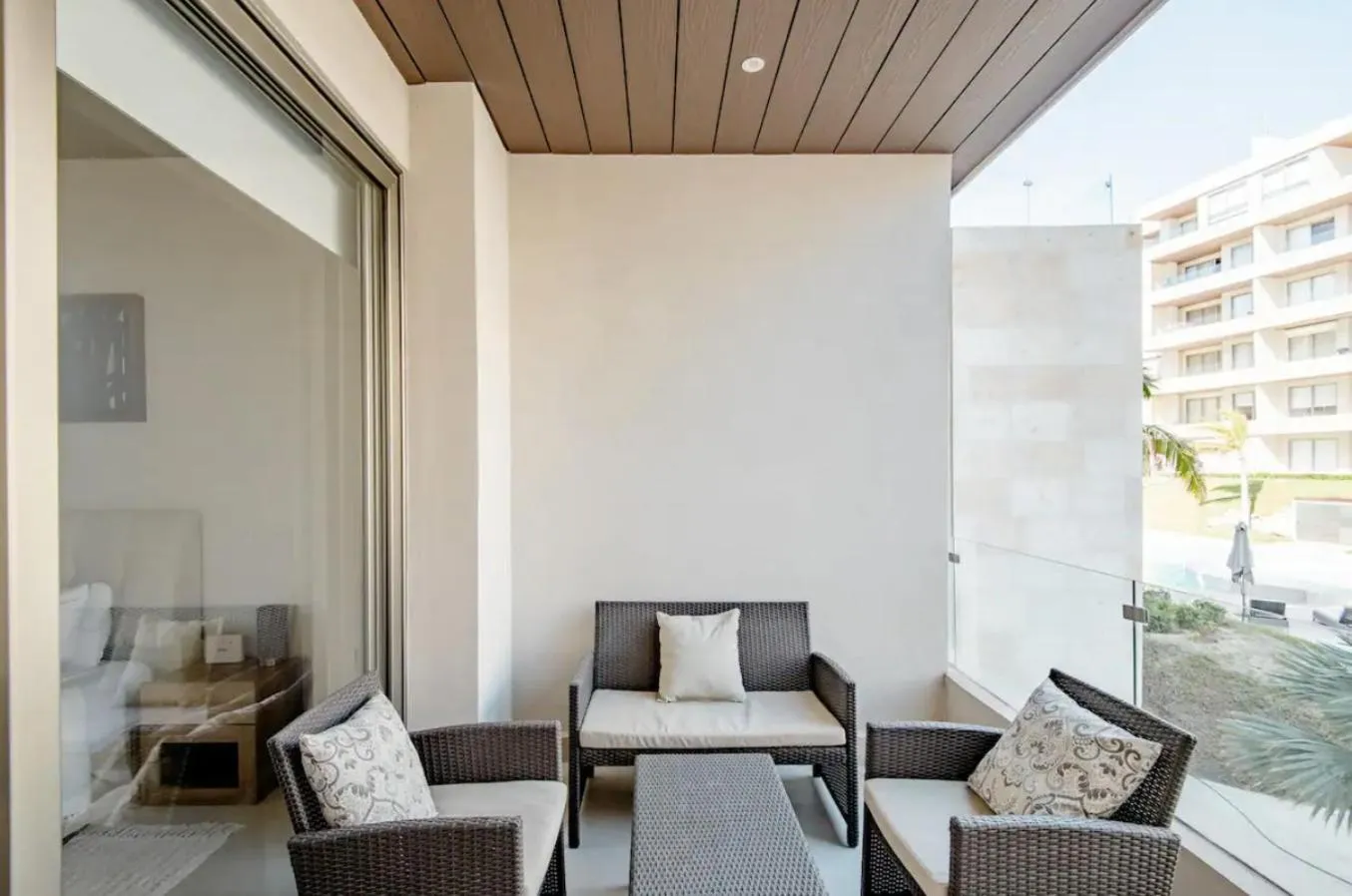 Balcony/Terrace in Loft con balcón privado, estacionamiento gratis - Un oasis en Los Cabos