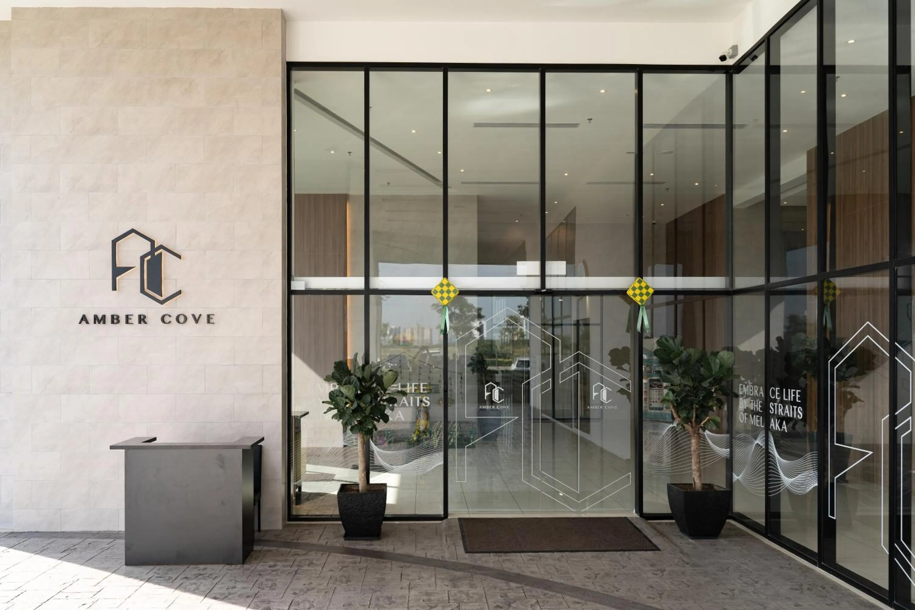 Facade/entrance in Amber Cove Impression City Melaka By Dawn Stay Free Netflix