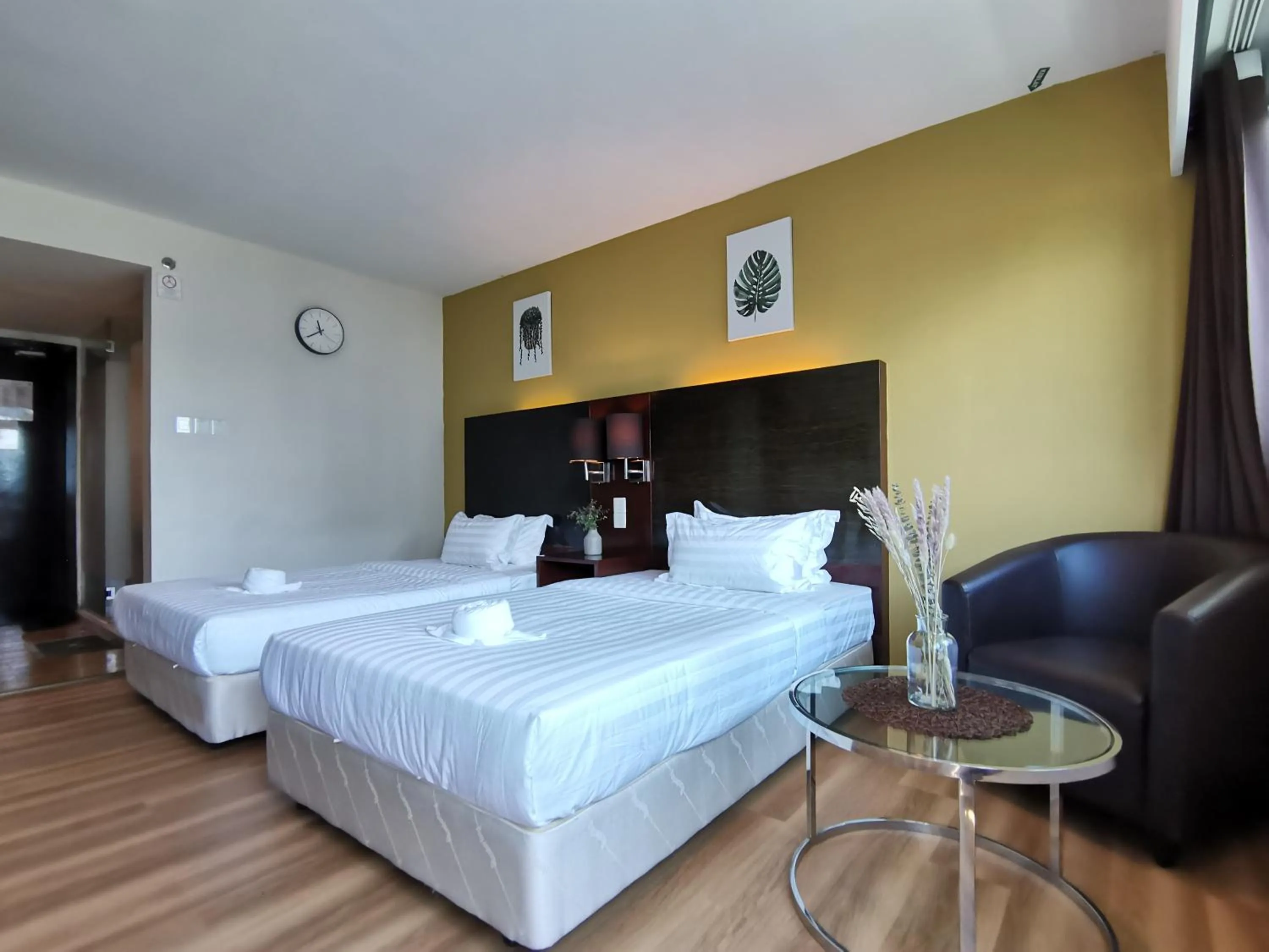 Bed in Greenage MingSuite 明绿时代套房 Kota Kinabalu 亚庇市中心