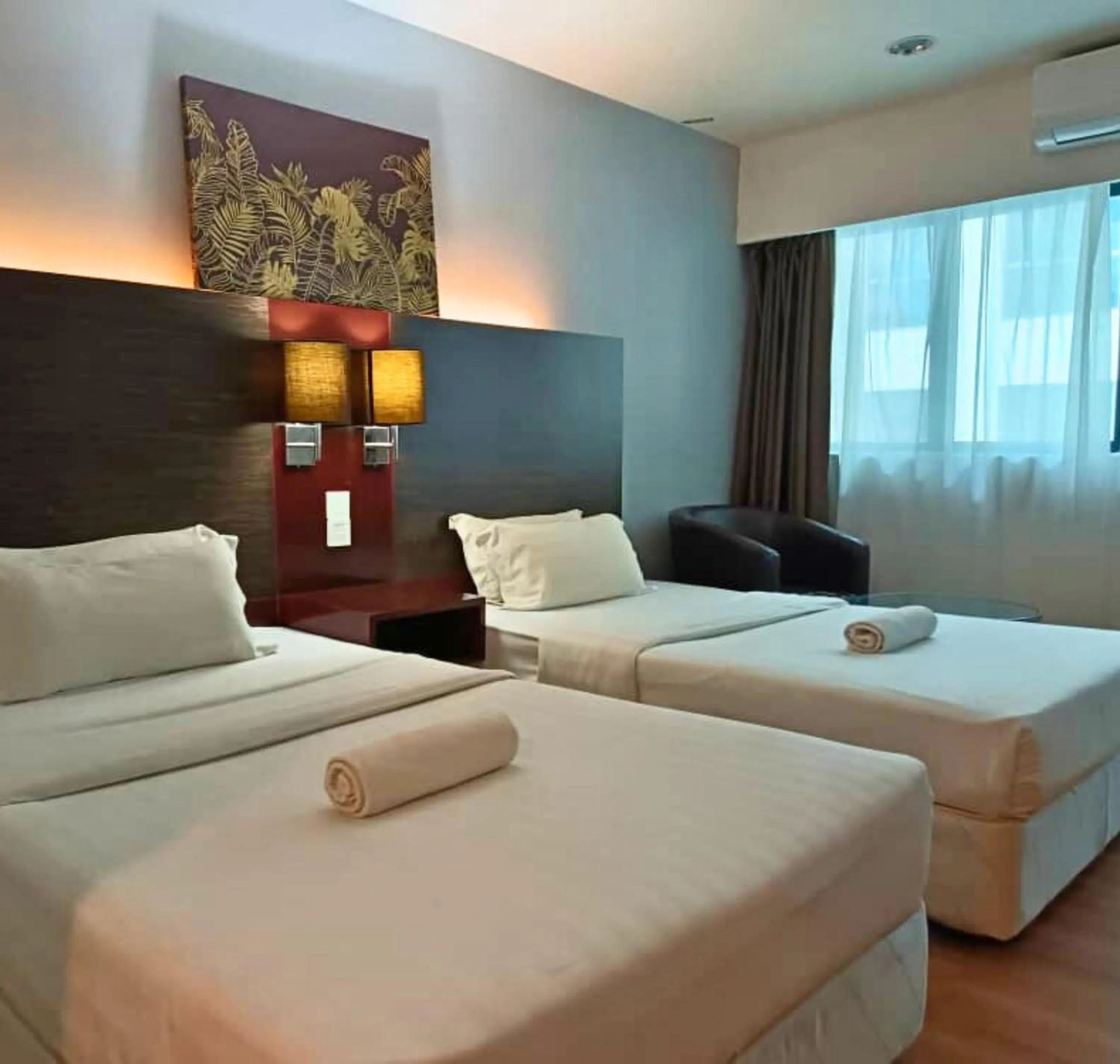 Bed in Greenage MingSuite 明绿时代套房 Kota Kinabalu 亚庇市中心