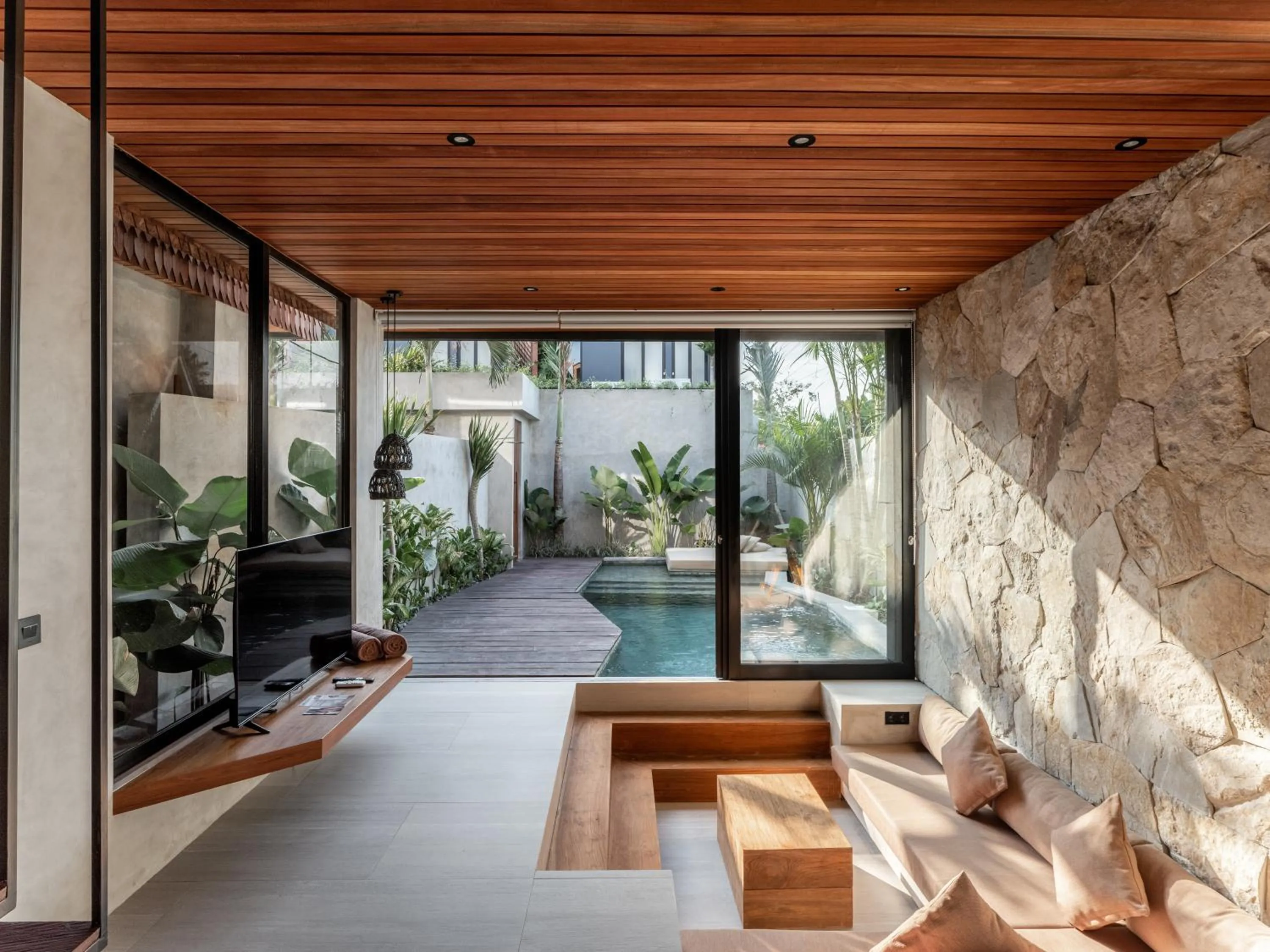 Living room in Blacksand Villas Canggu