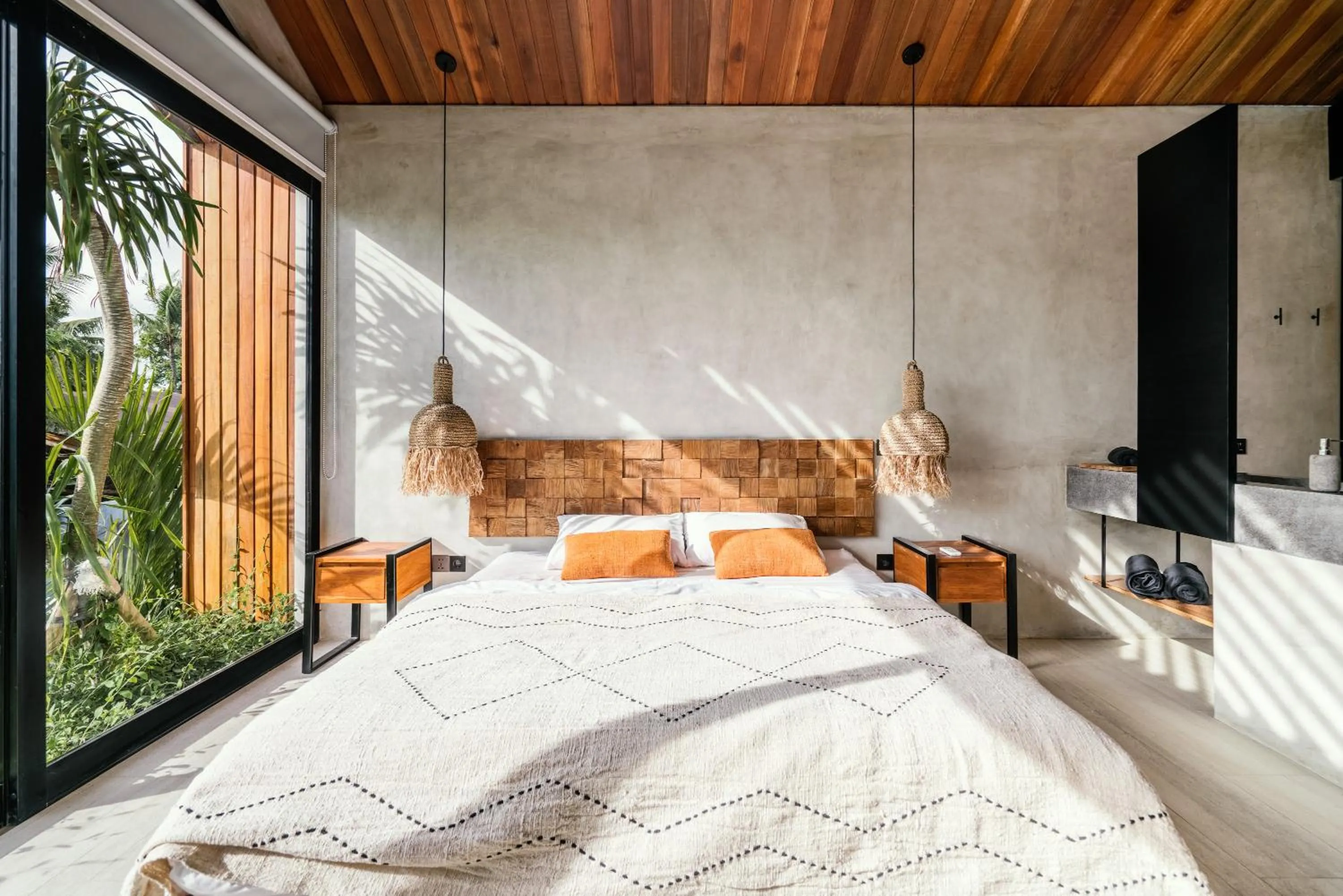 Bed in Blacksand Villas Canggu