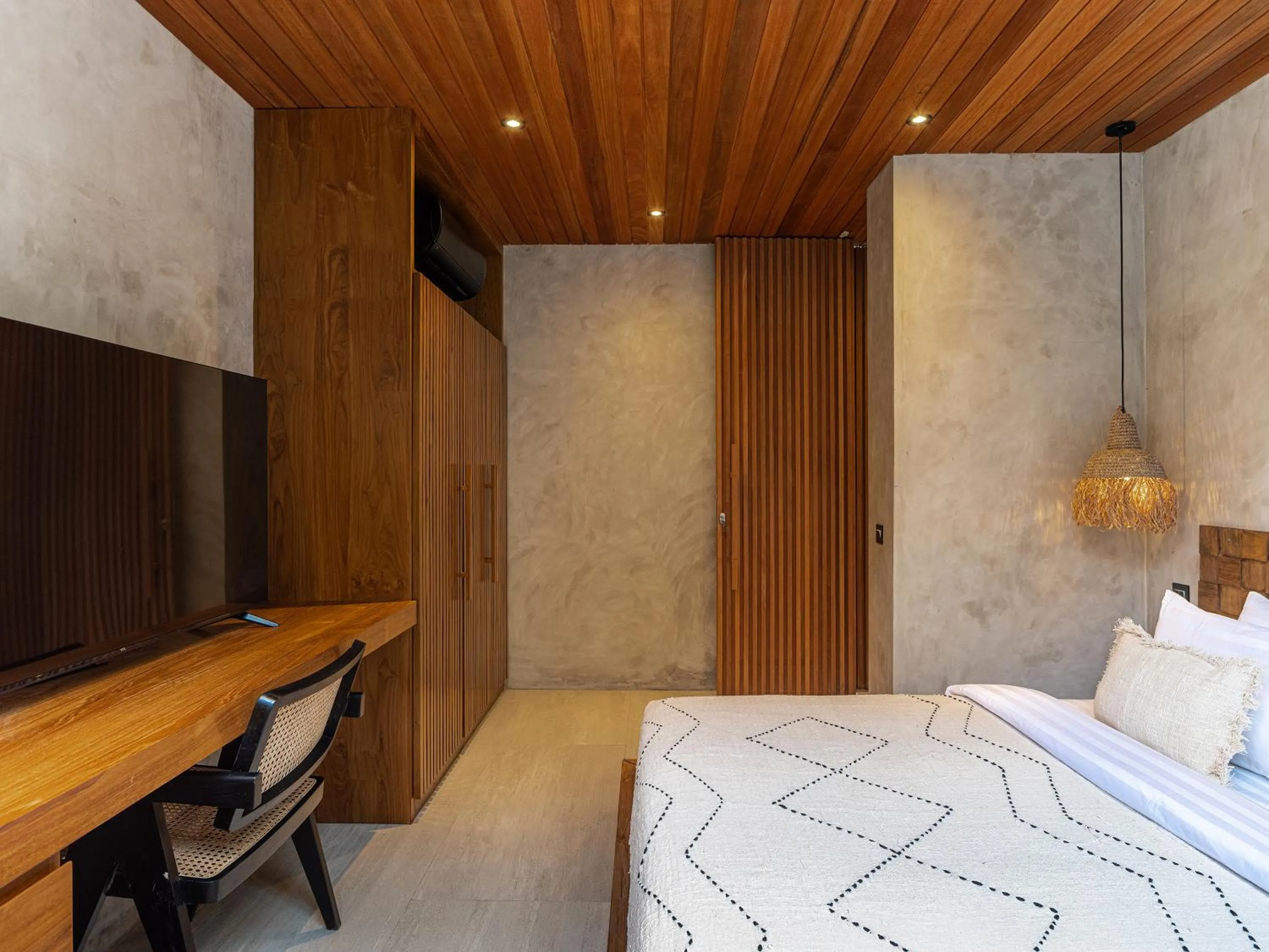 Bed in Blacksand Villas Canggu