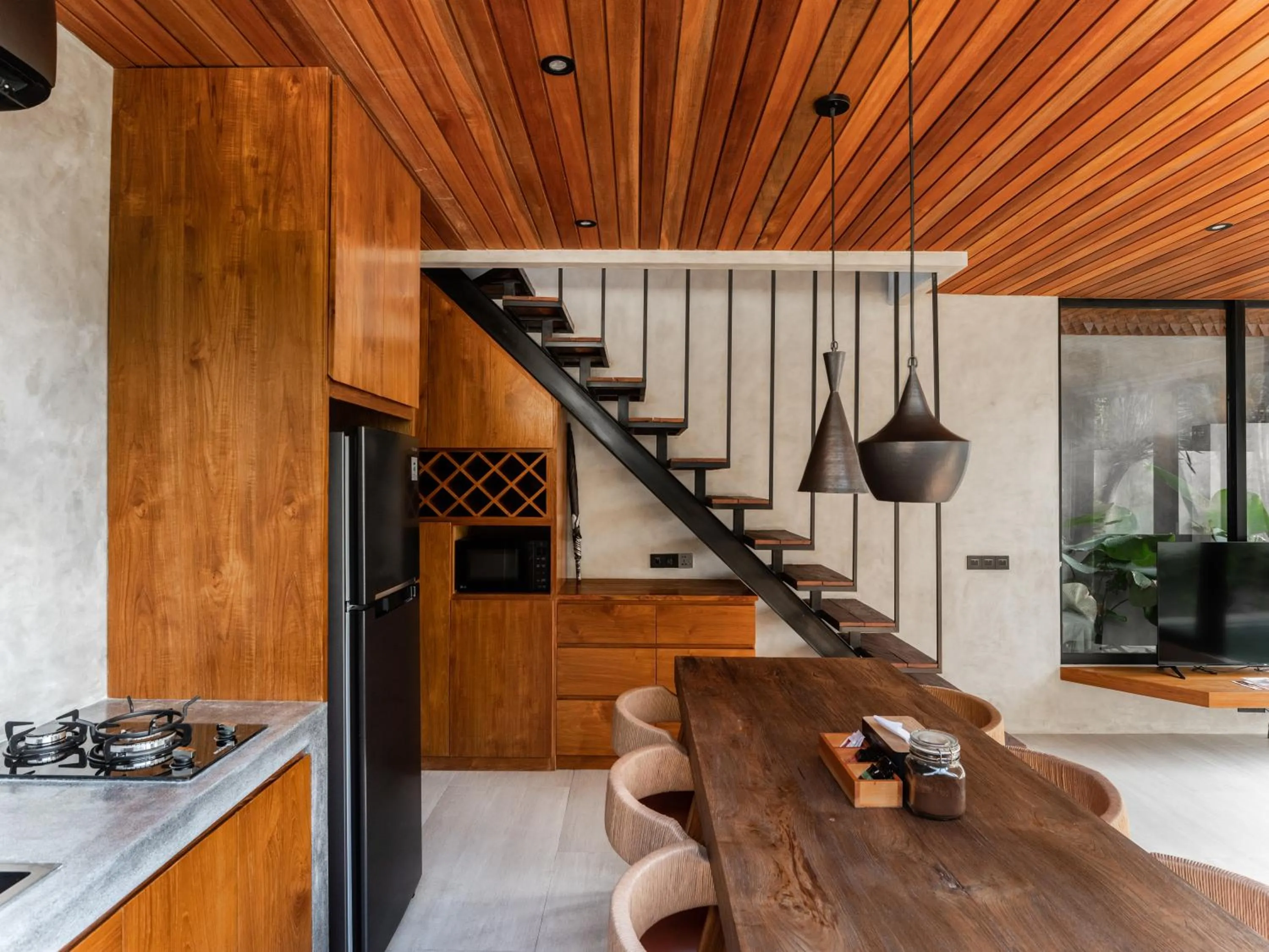 Kitchen or kitchenette in Blacksand Villas Canggu