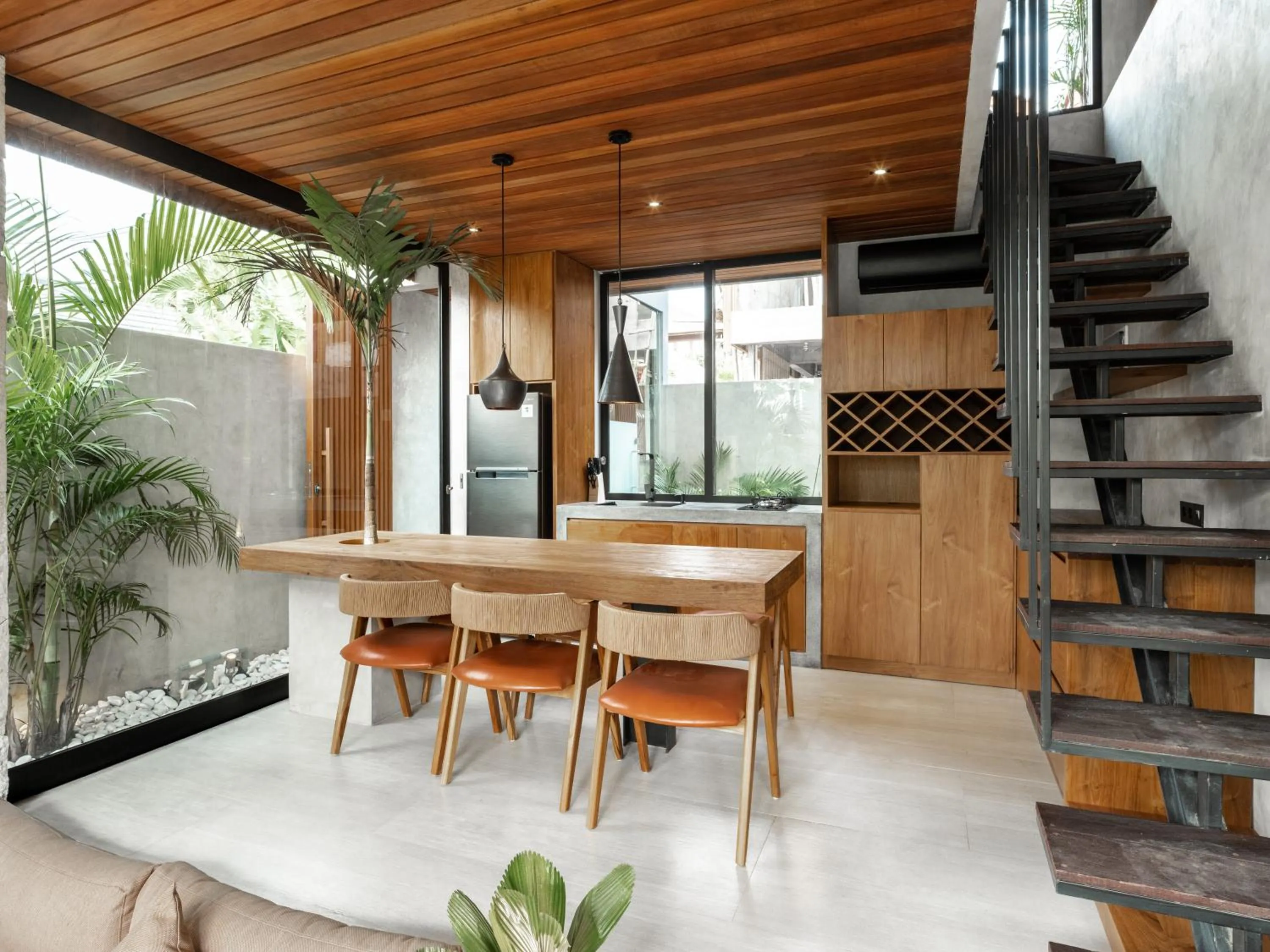 Kitchen or kitchenette in Blacksand Villas Canggu