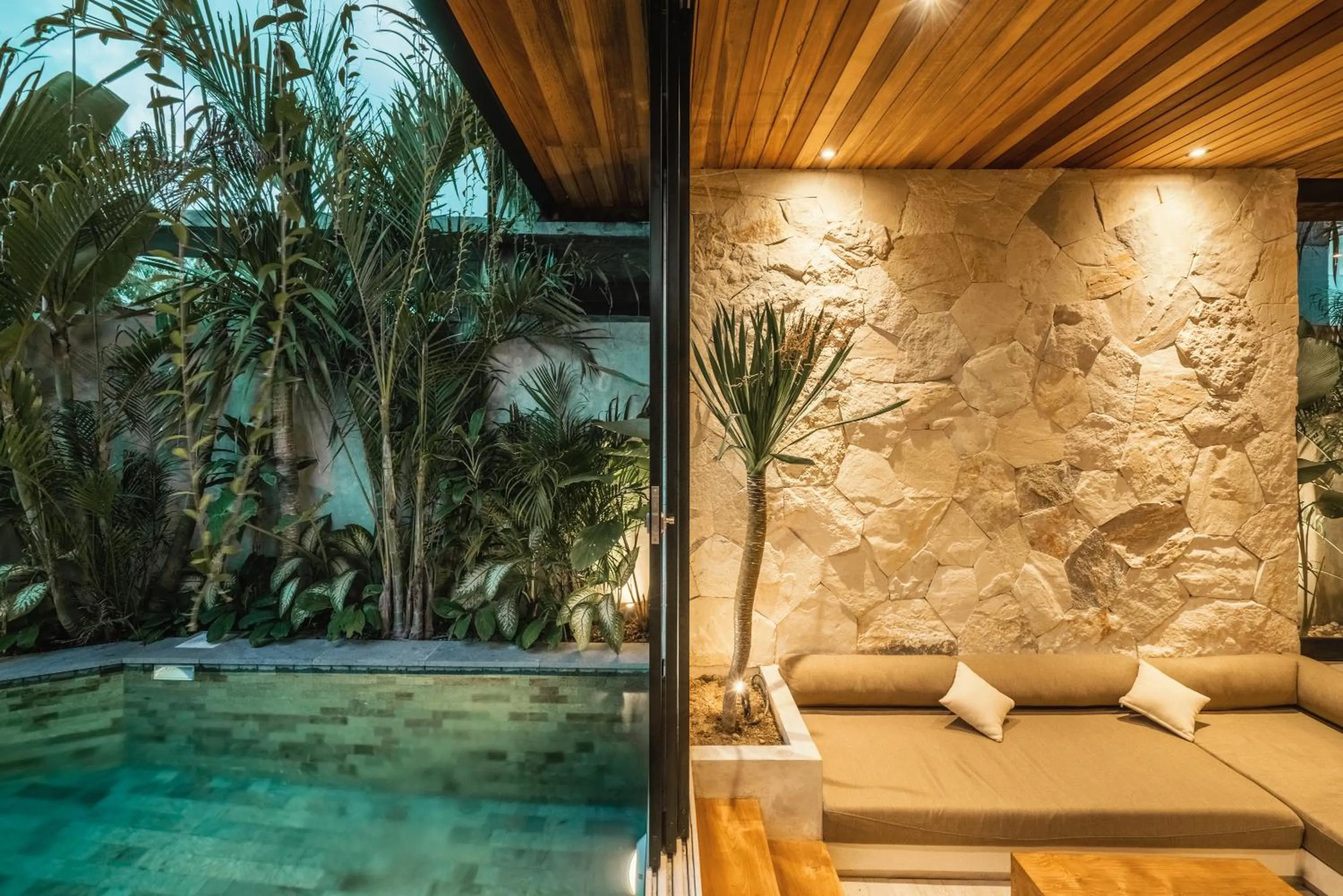 Living room in Blacksand Villas Canggu