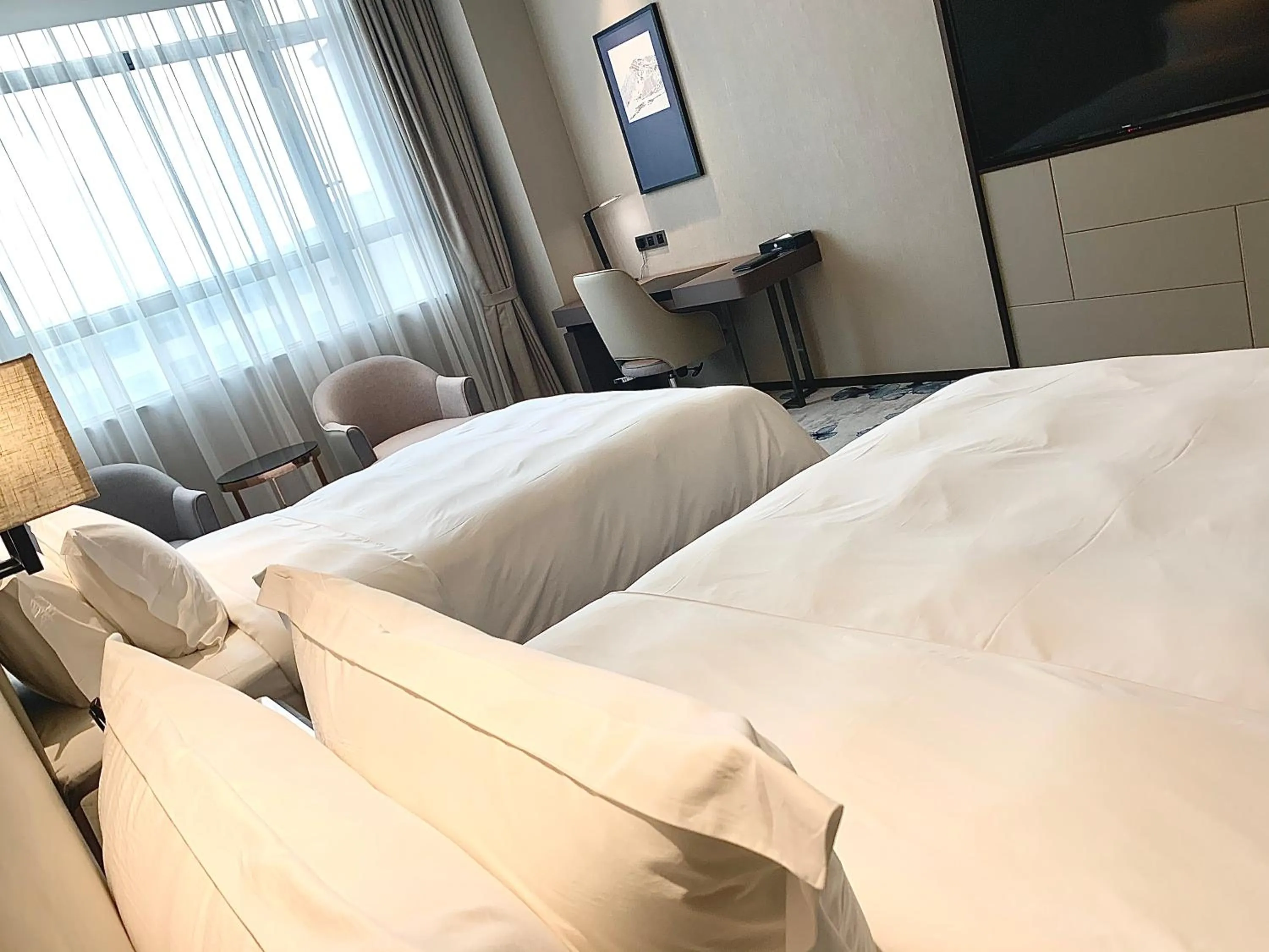 Bedroom, Bed in Guangzhou Southern Airlines Pearl Airport Hotel