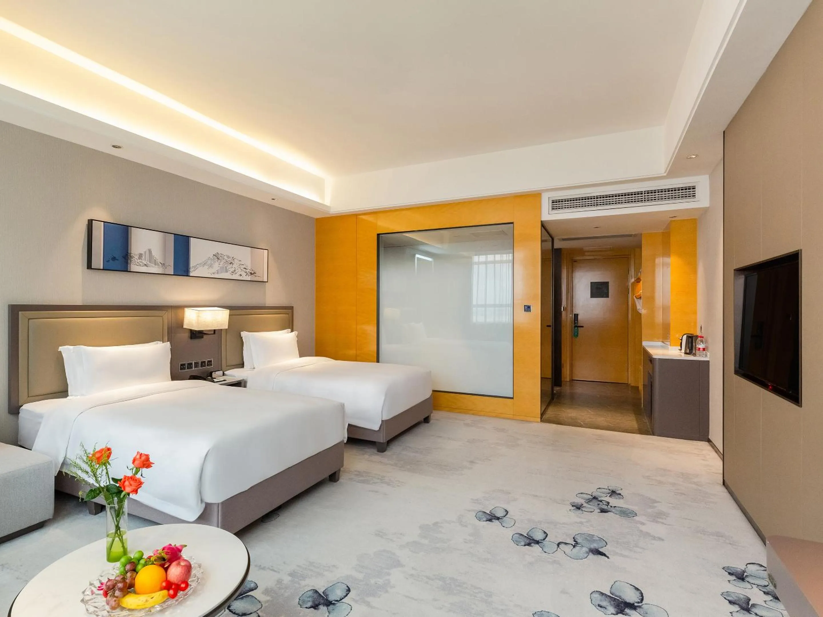 Bedroom, Bed in Guangzhou Southern Airlines Pearl Airport Hotel