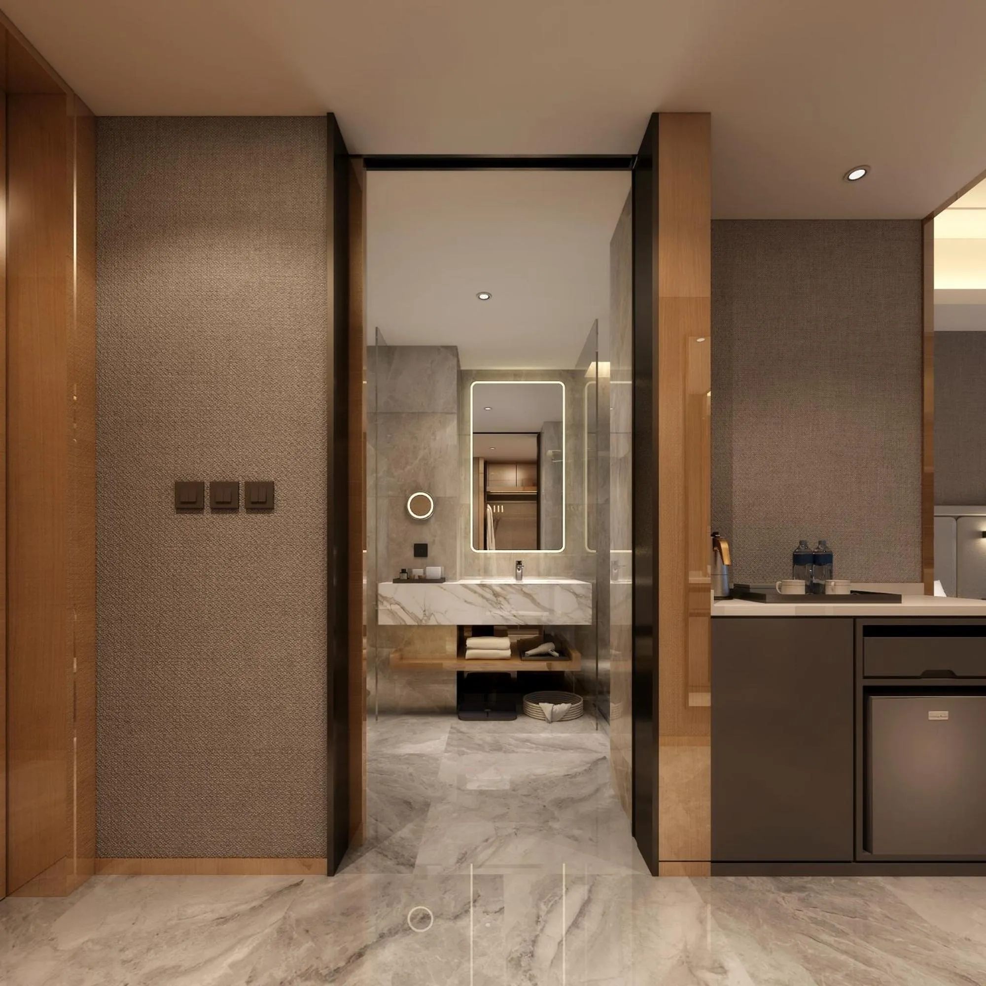 Bathroom in Guangzhou Southern Airlines Pearl Airport Hotel