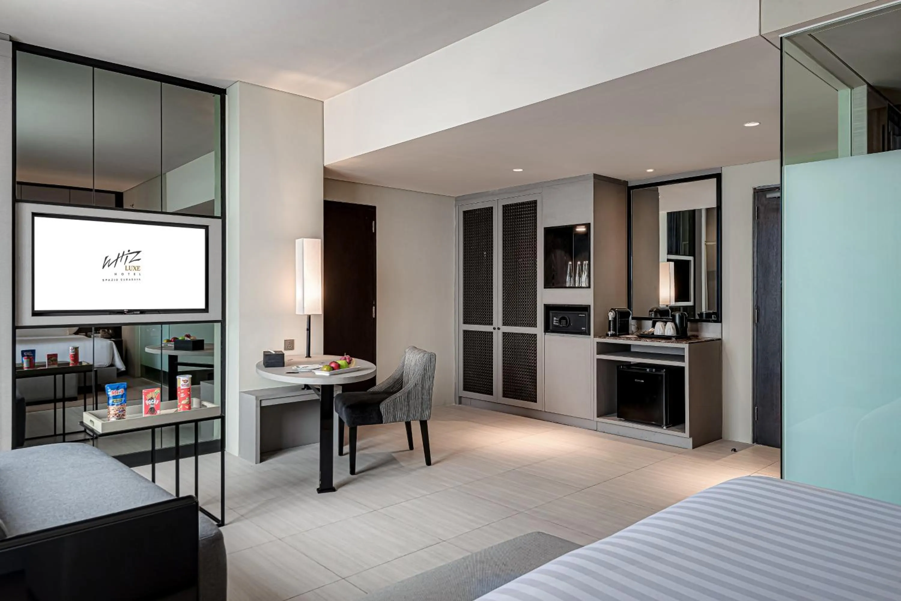 Bedroom, Bed in Whiz Luxe Hotel Spazio Surabaya