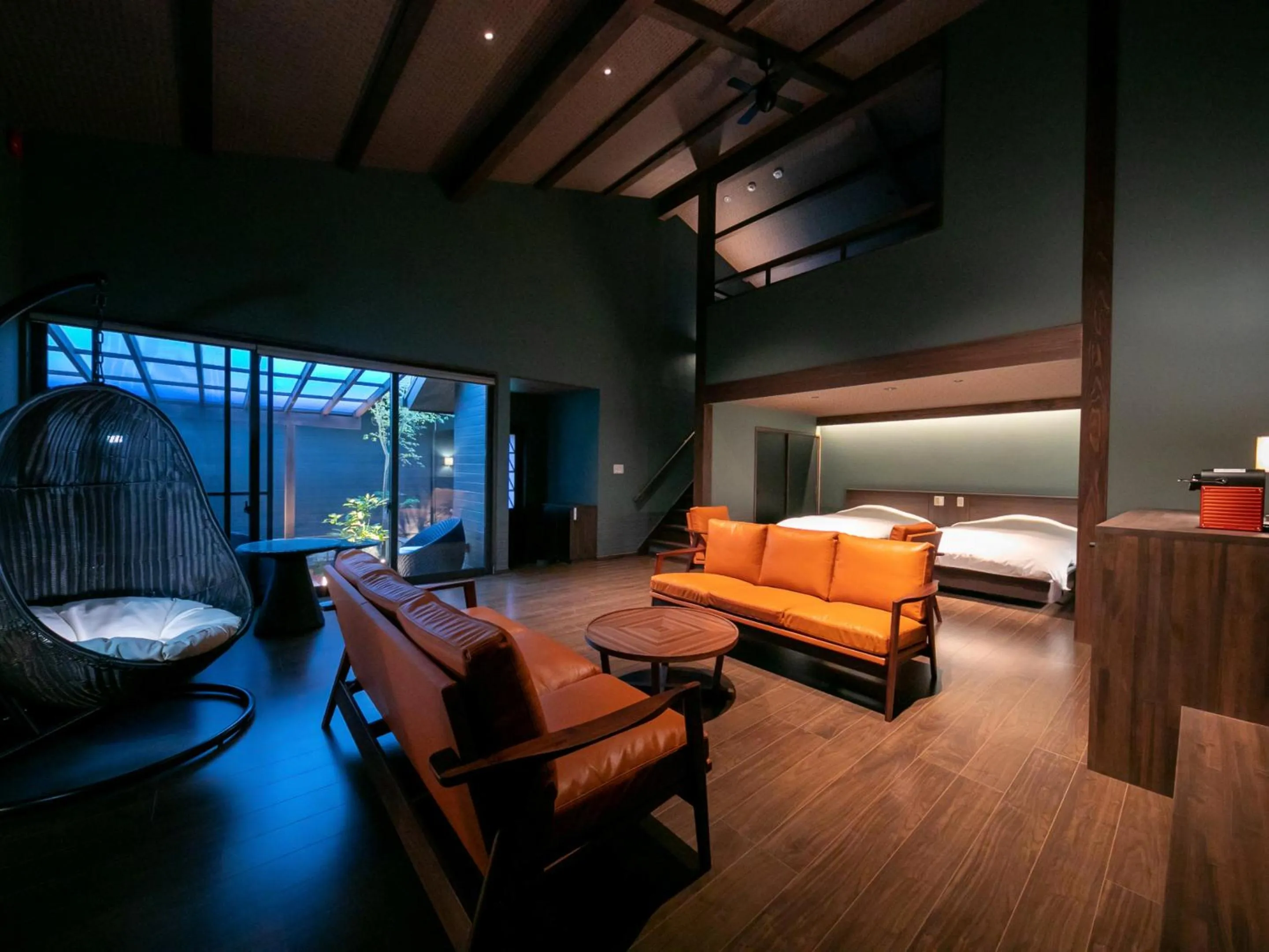 Living room, Bed in Yumotoan Kiyohime