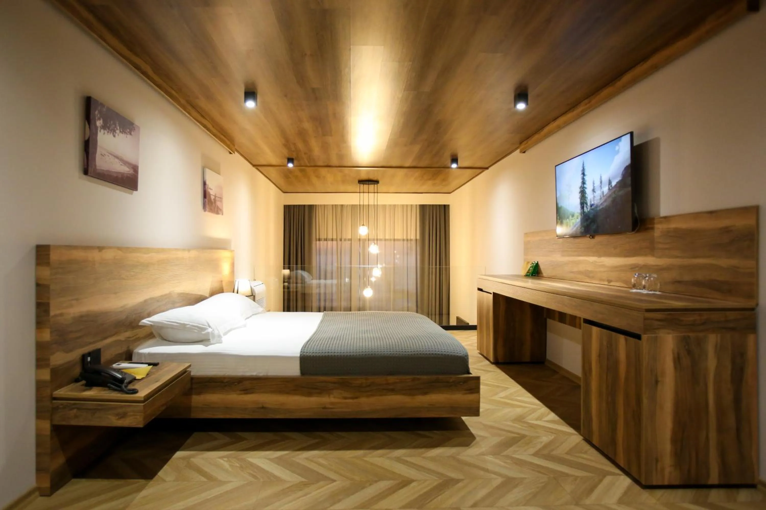 Bed in Belvedere Hotel & SPA