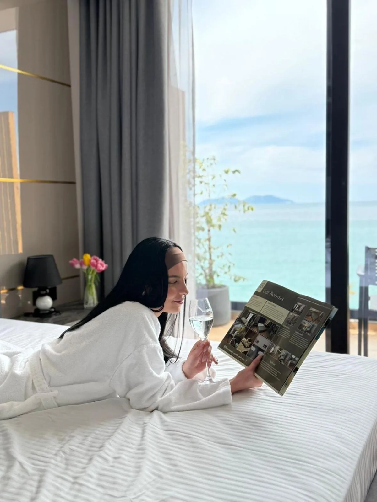 Bed in Belvedere Hotel & SPA