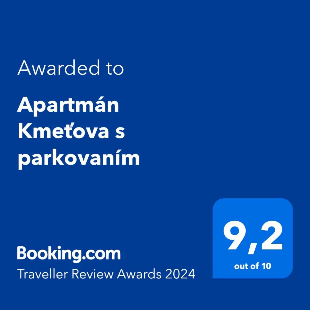 Apartmán Kmeťova so súkromným parkovaním zdarma, 5 min pešo do centra