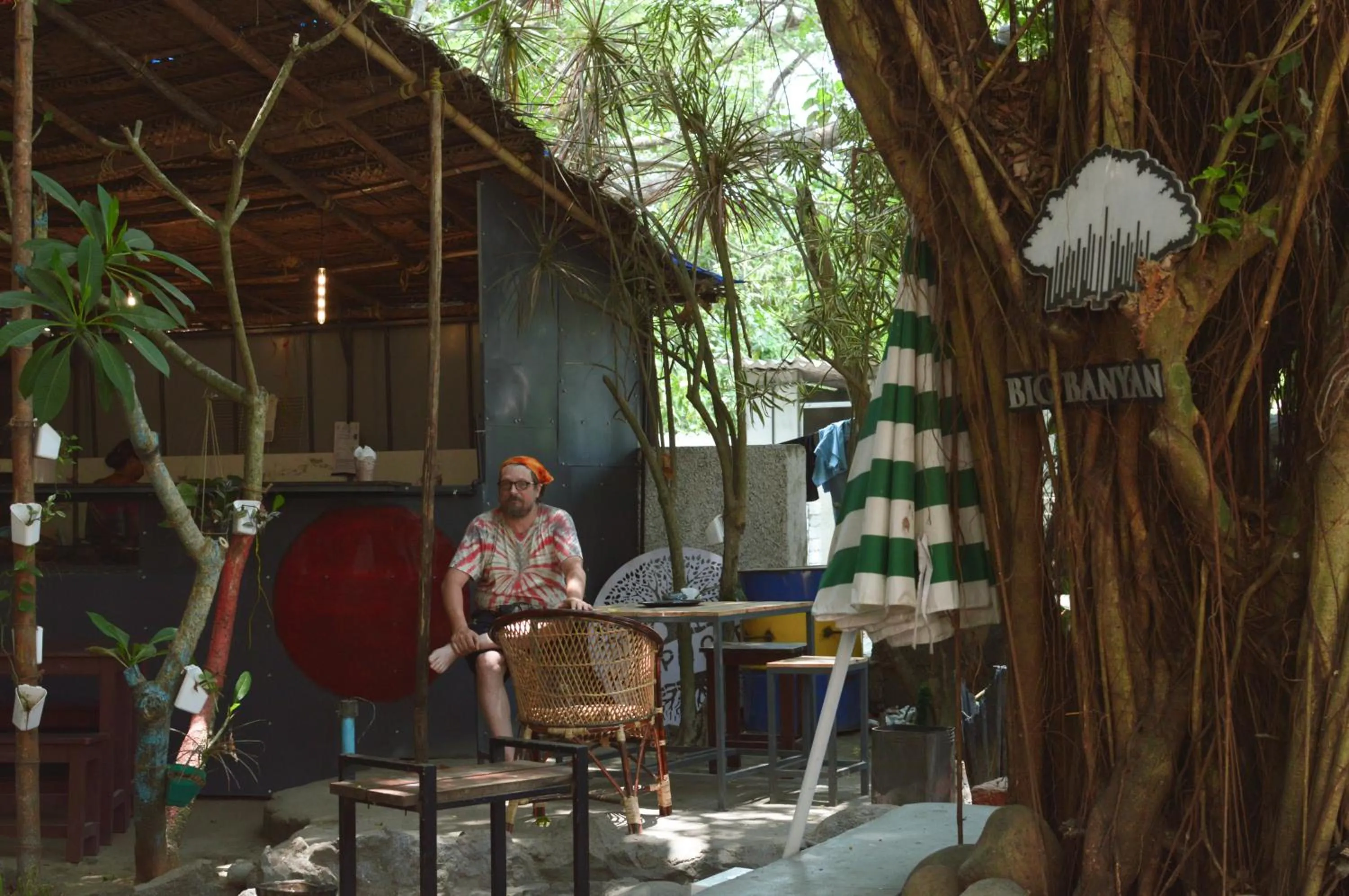 Patio in Santa Maria Hostel, Fort Kochi