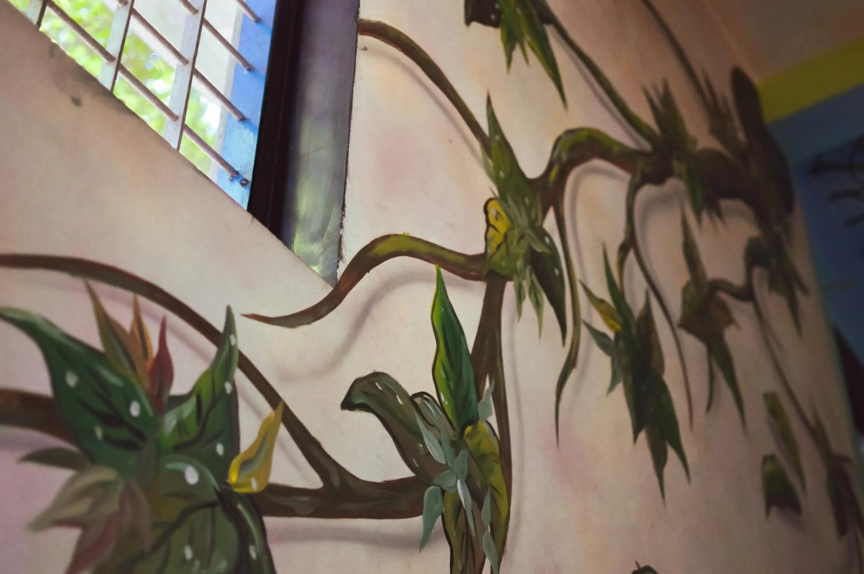 Decorative detail in Santa Maria Hostel, Fort Kochi