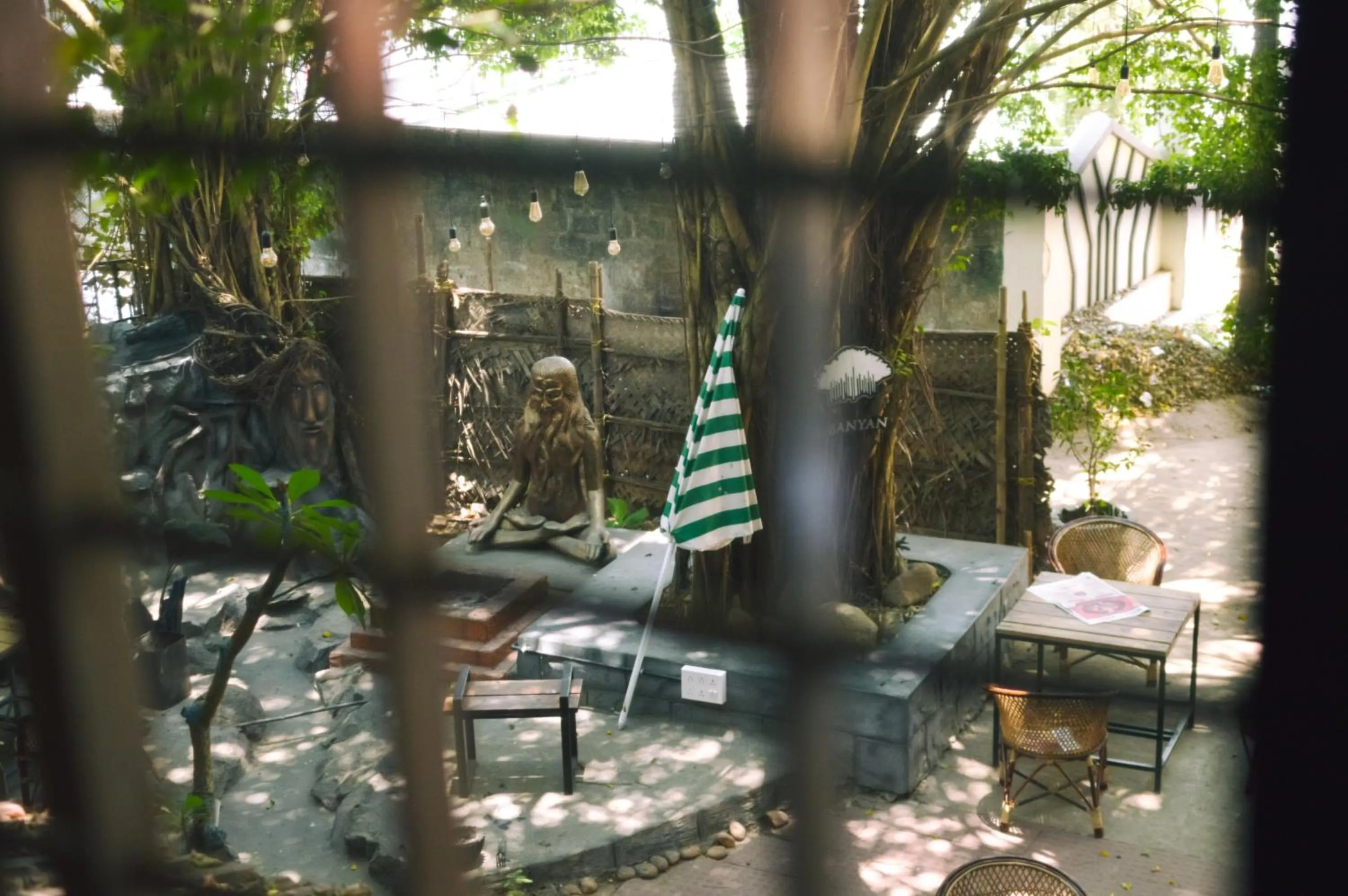 Patio in Santa Maria Hostel, Fort Kochi