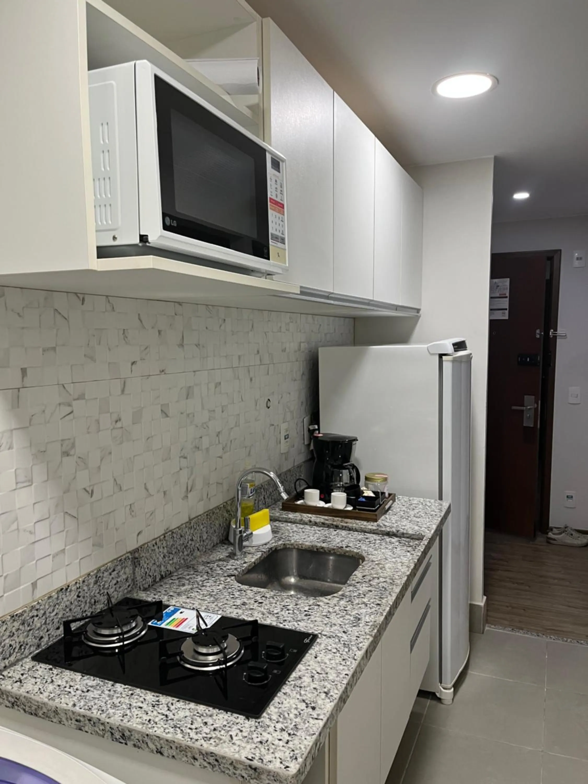 Kitchen or kitchenette in Hotel Via Premiere - Rio Centro