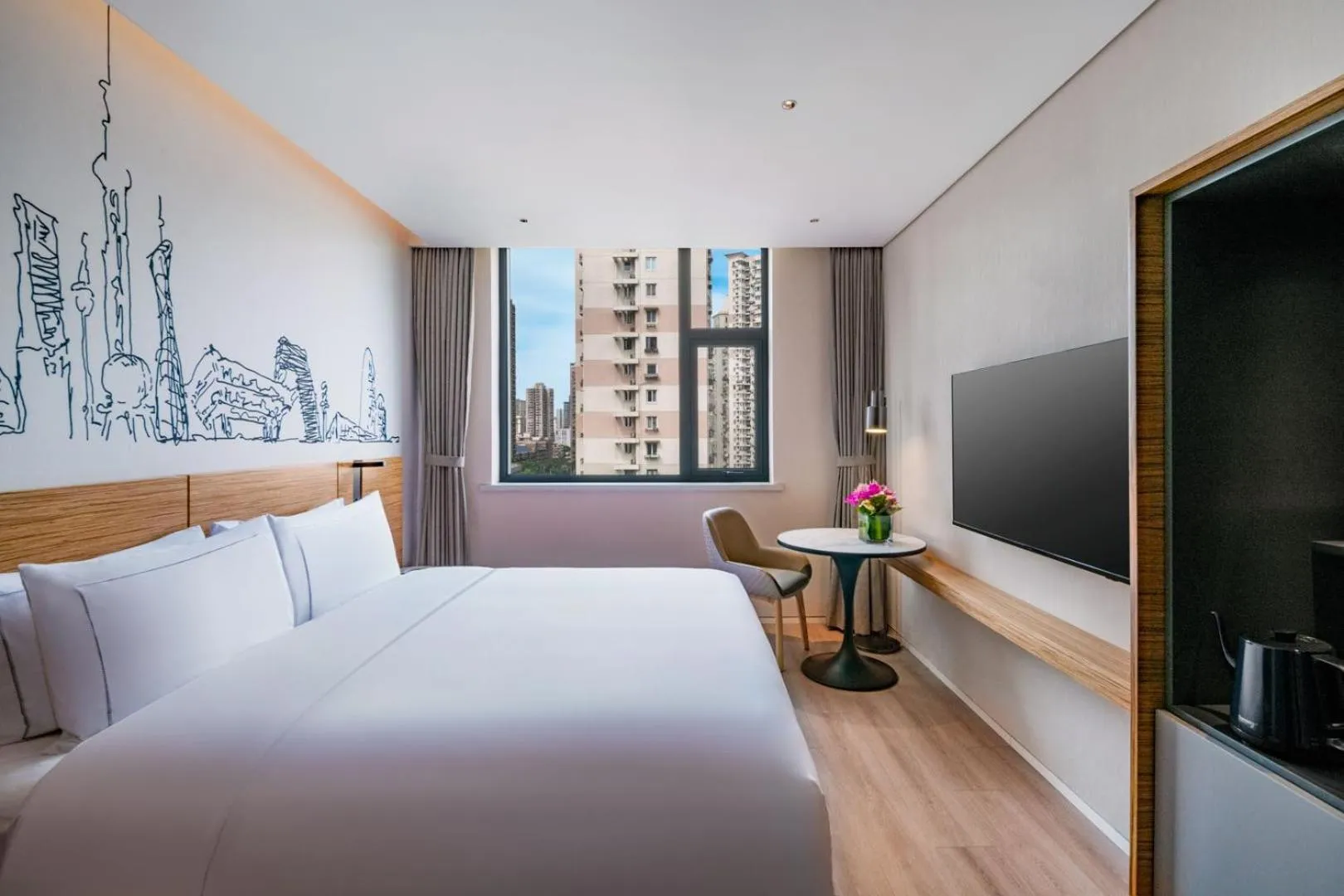 Photo of the whole room, Bed in UrCove by HYATT Shanghai Jing'An
