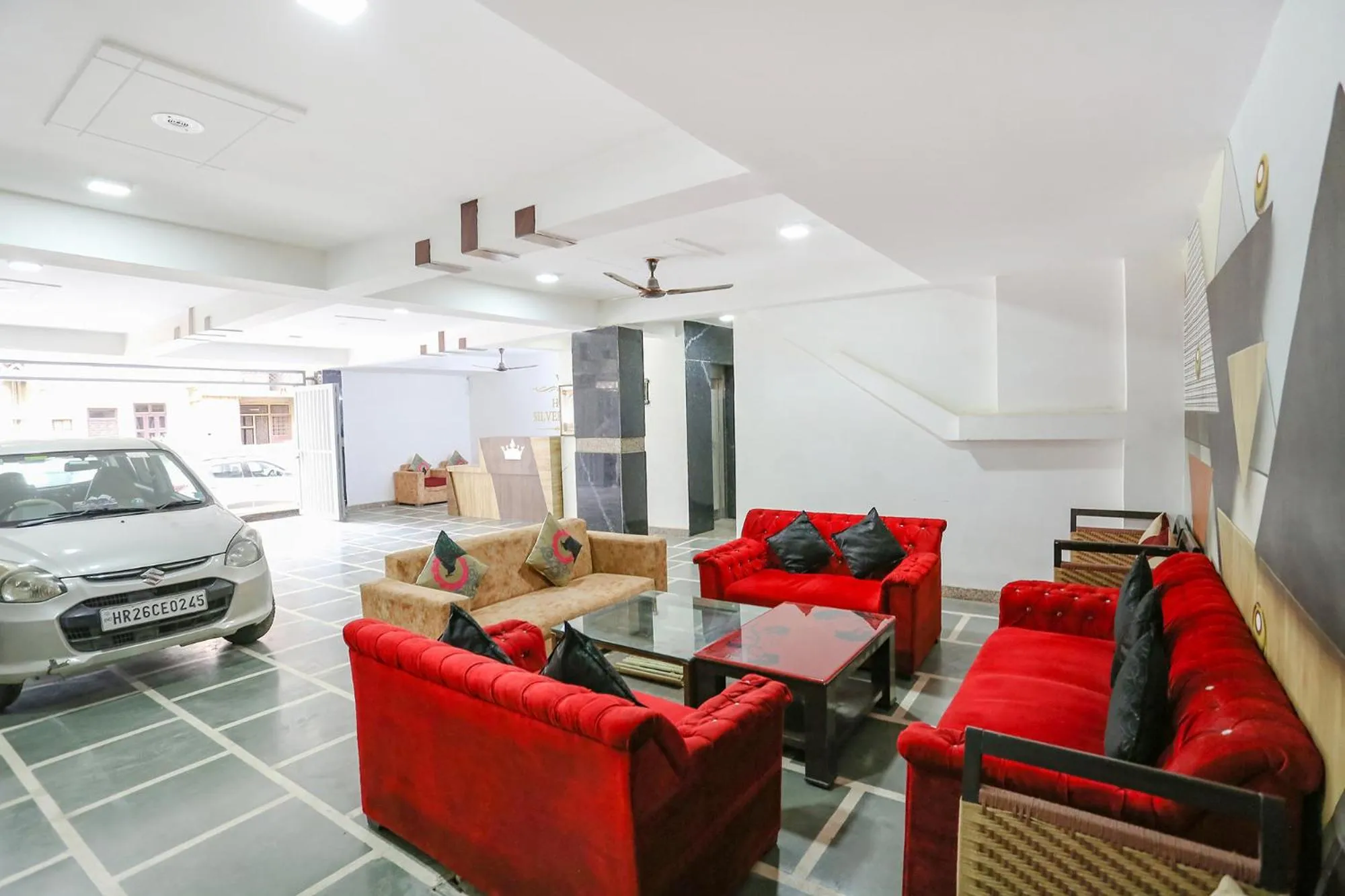 Seating area in FabHotel New Silver Crown