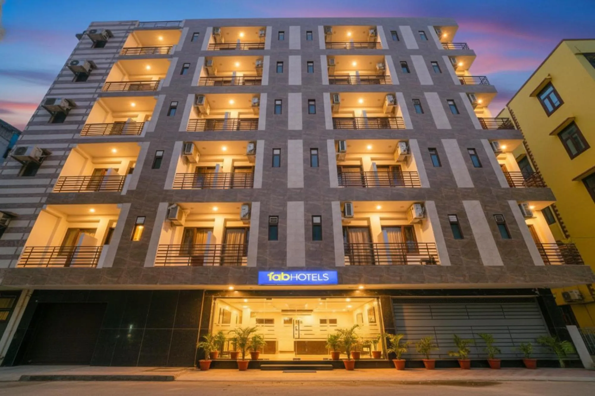 Property building in FabHotel New Silver Crown